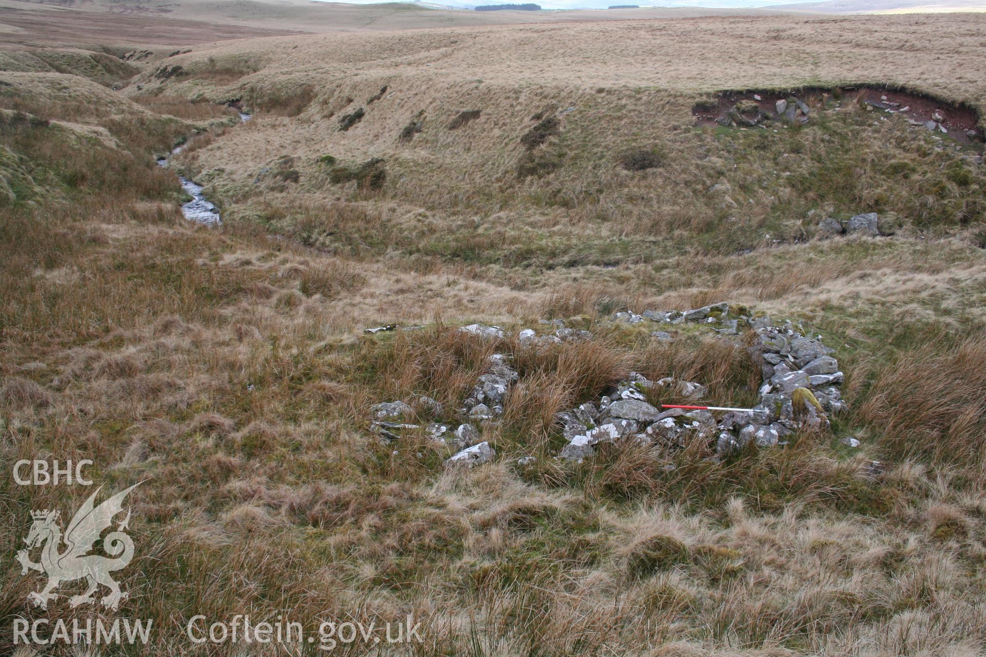 View from the south-east; 1m scale.