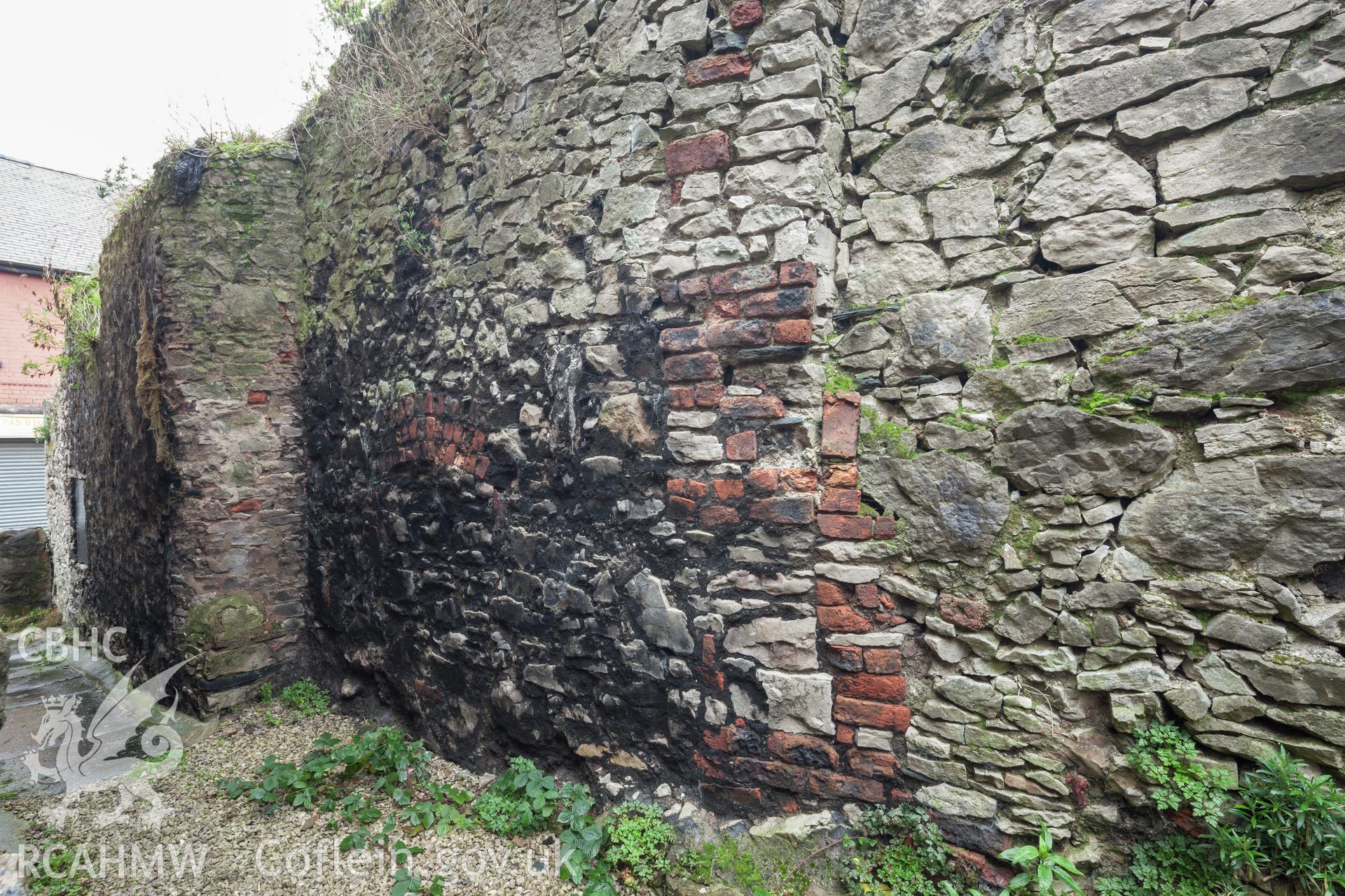 Detail of exterior wall on the southwest