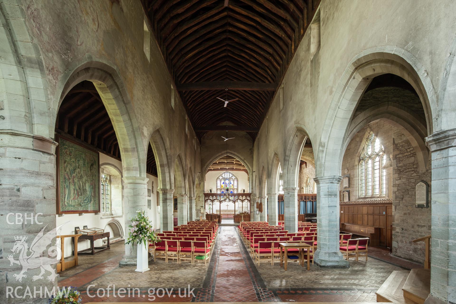 Interior from the west.