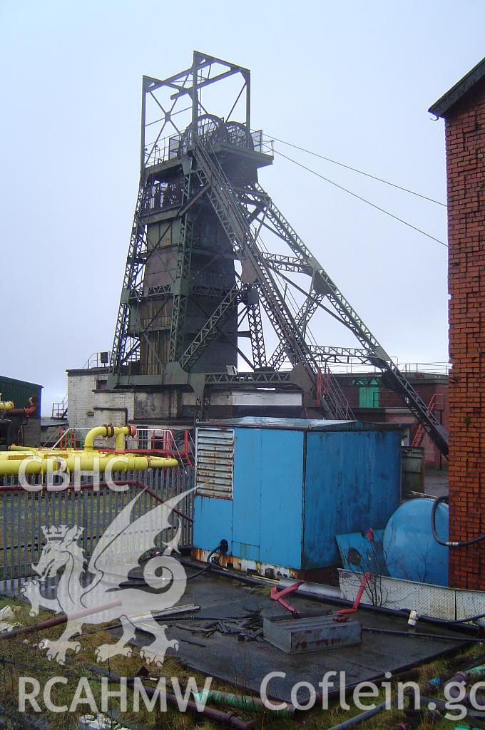 Tower Colliery headframe from the southeast, taken by Brian Malaws on 14 January 2008.