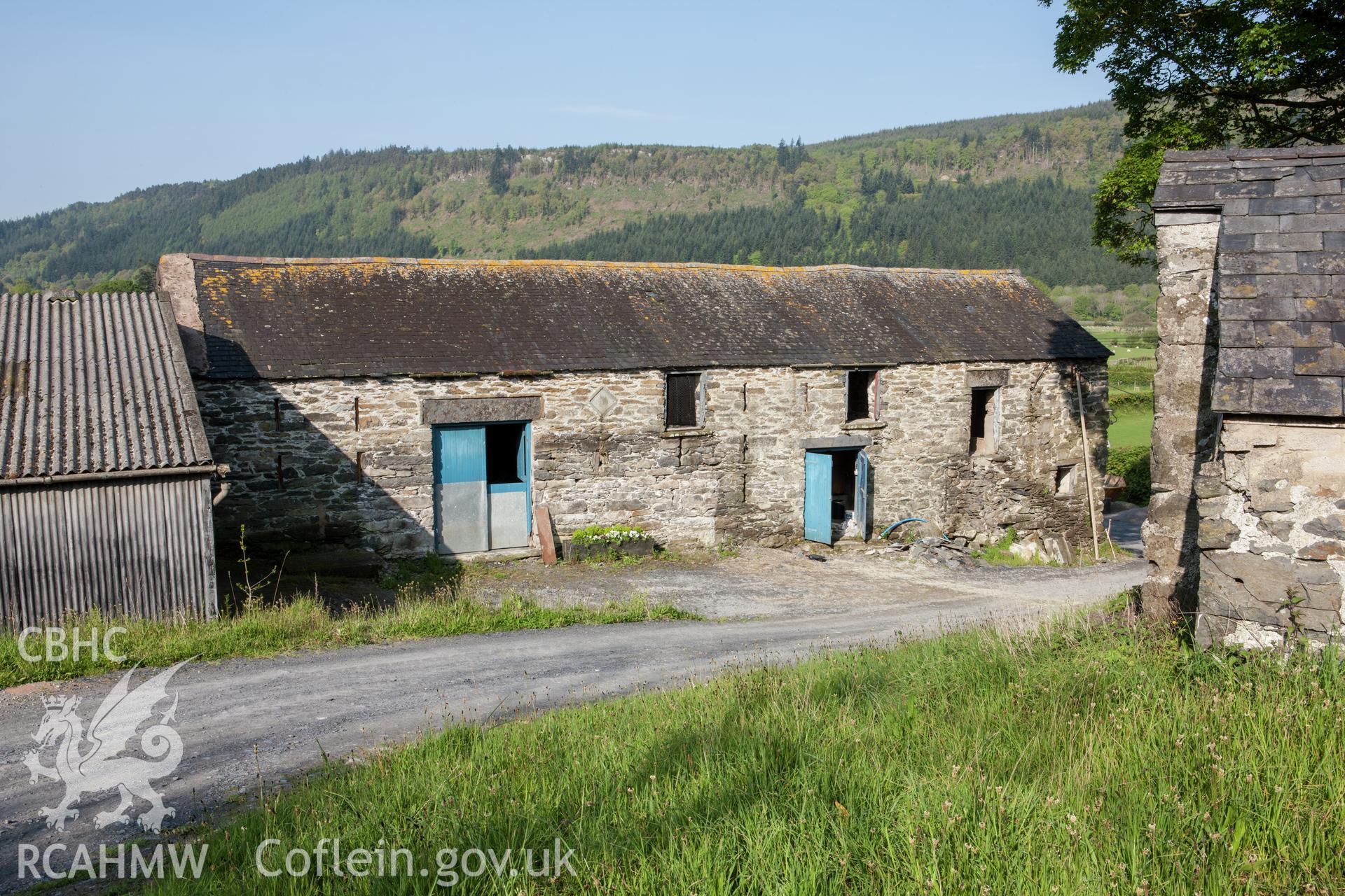 View of barn from the east.