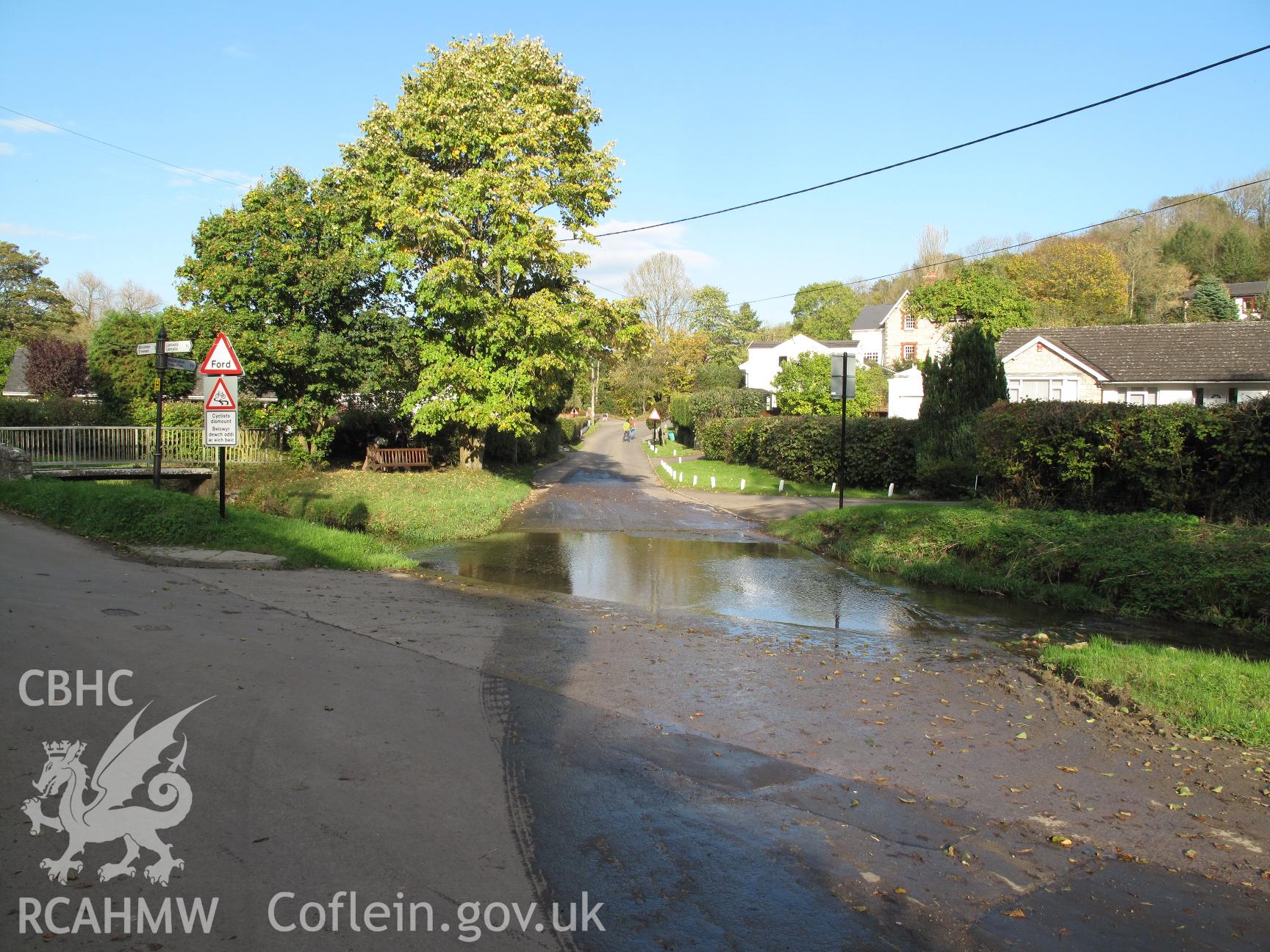 Ford in Llancarfan Village from the southwest.