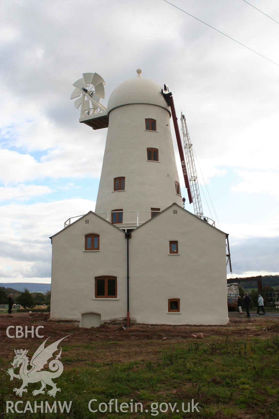 View of Llancayo Windmill from the north, taken by Brian Malaws on 18 October 2008.