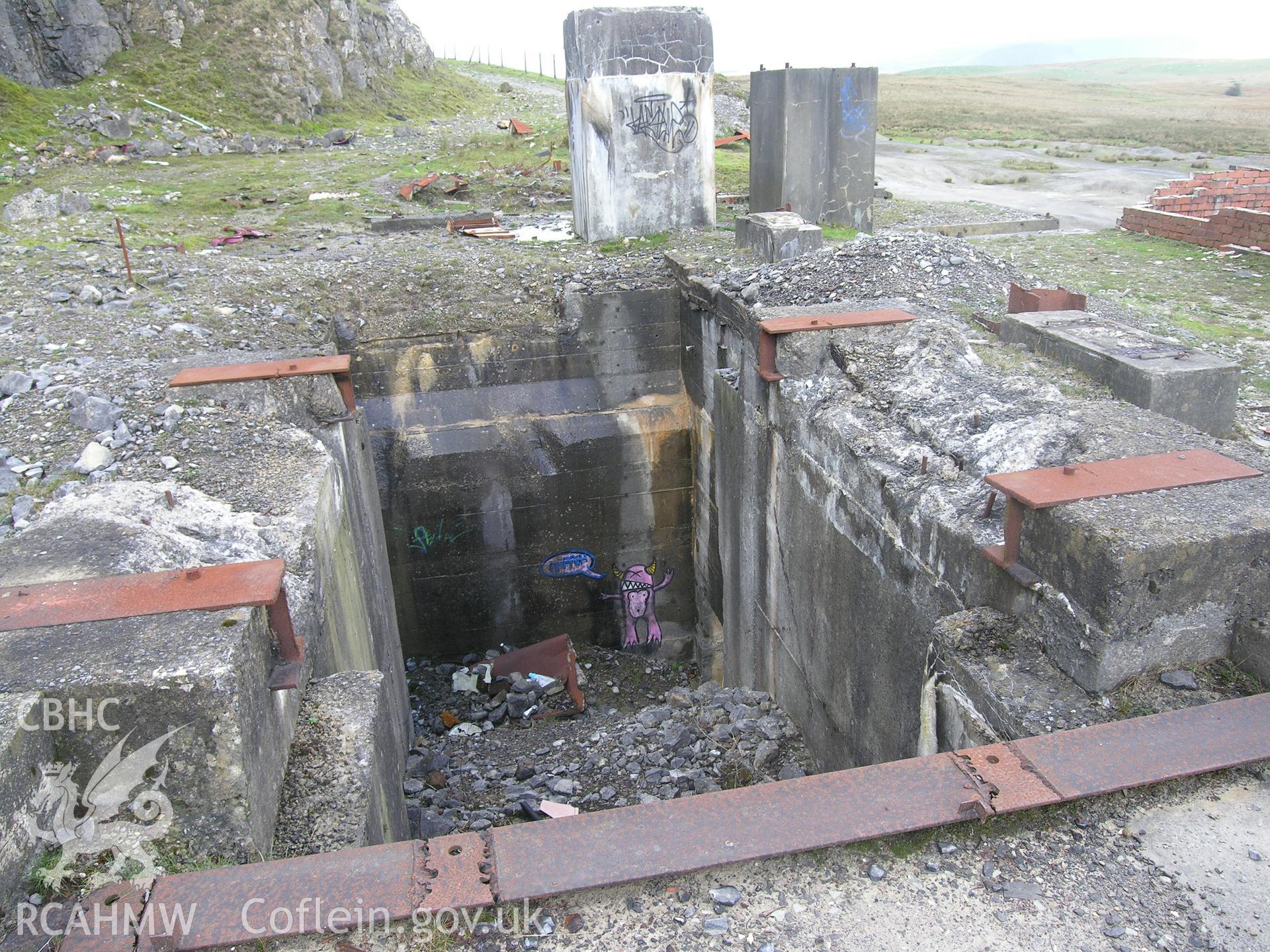 Digital colour photograph of Cwar yr Hendre processing plant I taken on 24/10/2006 by R.A. Hayman during th Cefn yr Ystrad Upland Survey undertaken by Hayman and Horton.