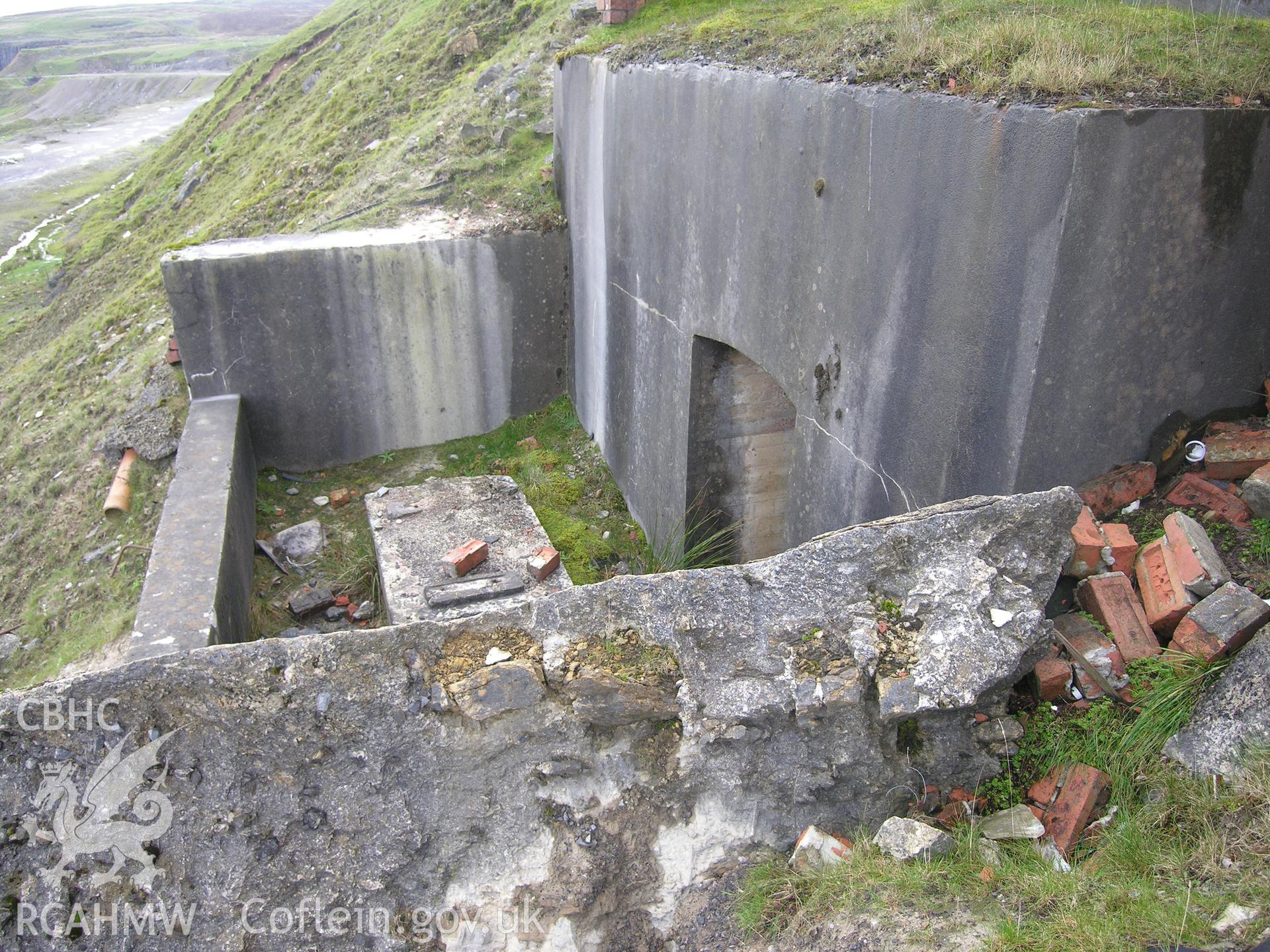 Digital colour photograph of Cwar yr Hendre processing plant I taken on 24/10/2006 by R.A. Hayman during th Cefn yr Ystrad Upland Survey undertaken by Hayman and Horton.