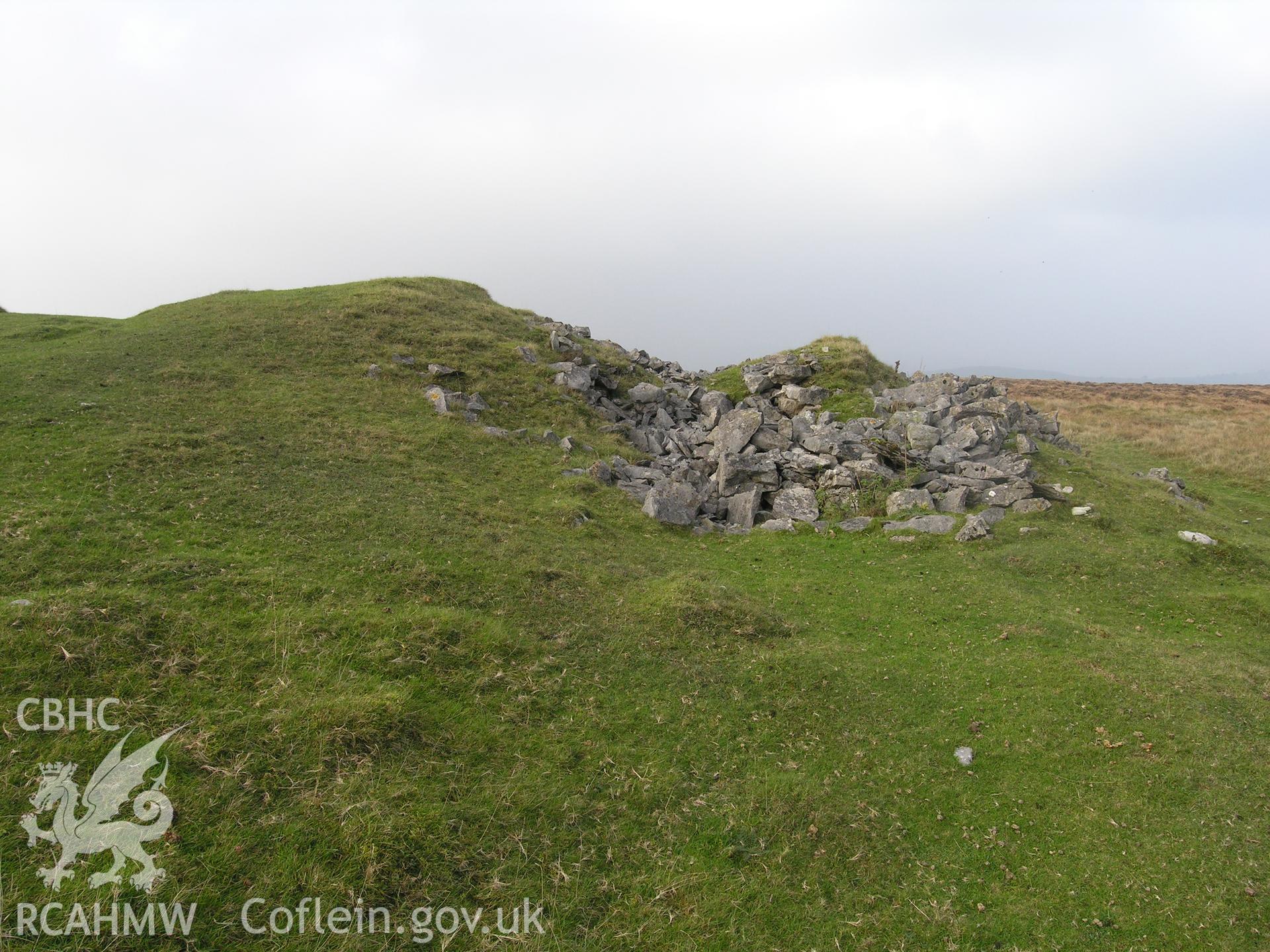 Digital colour photograph of Cwar yr Hendre lime kiln taken on 15/10/2006 by R.A. Hayman during th Cefn yr Ystrad Upland Survey undertaken by Hayman and Horton.