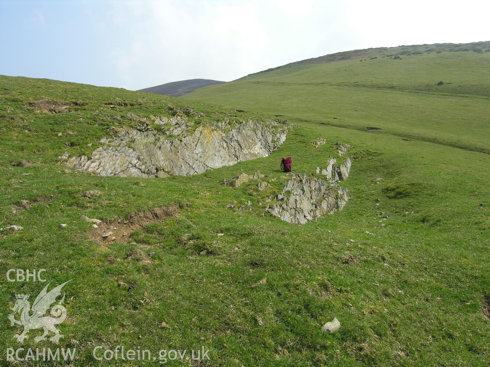Digital colour photograph of Teiran quarry IV taken on 31/03/2007 by R. Hayman during the Clwydian Hills Upland Survey undertaken by Hayman and Horton.