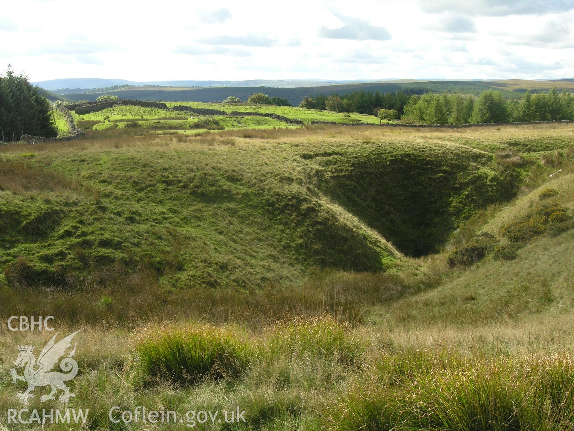 Digital colour photograph of Dol-y-Gaer Enclosure taken on 24/10/2006 by R.A. Hayman during th Cefn yr Ystrad Upland Survey undertaken by Hayman and Horton.