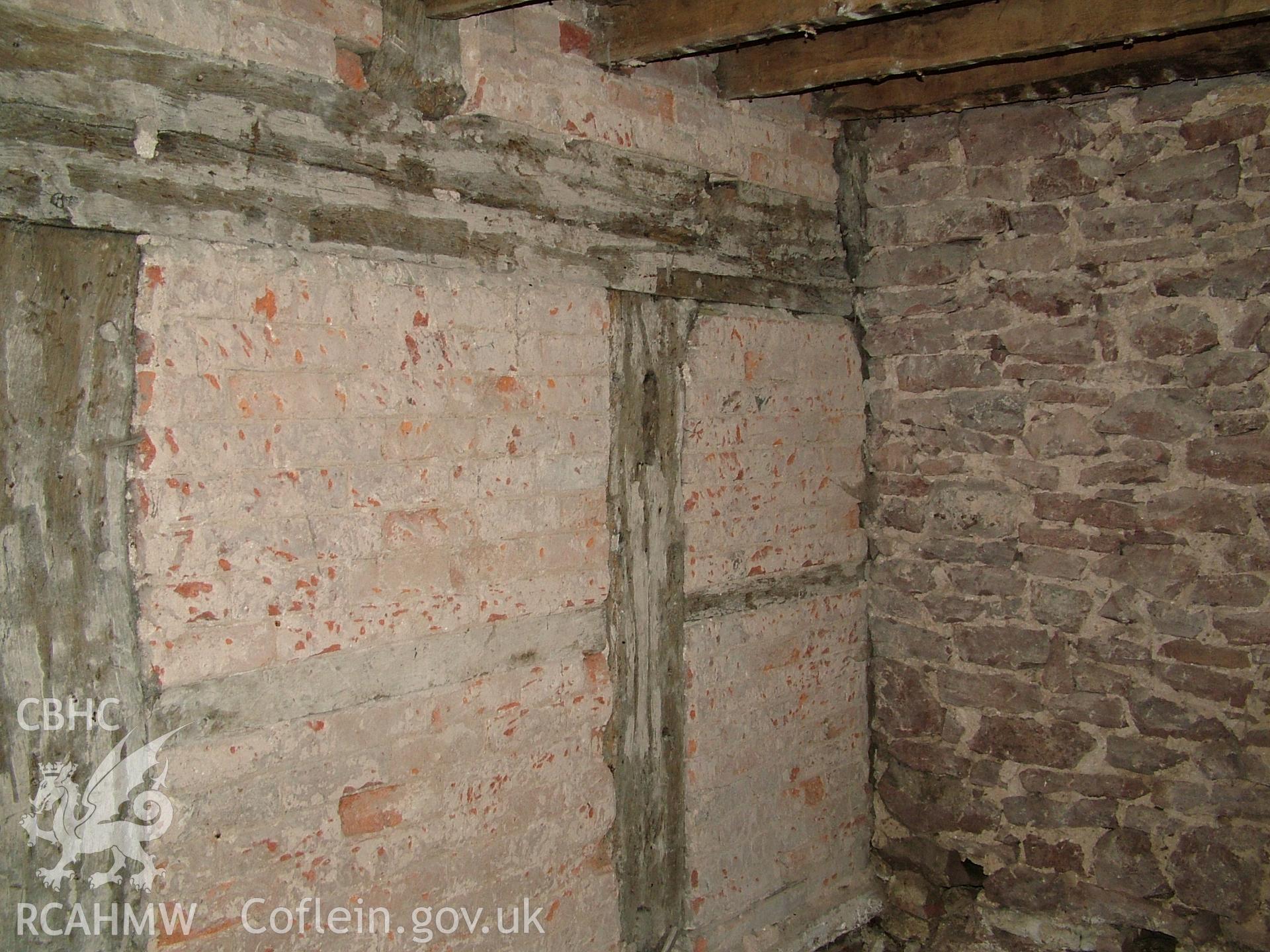 Colour digital photograph showing part of the interior of Crab Mill, Ruabon.