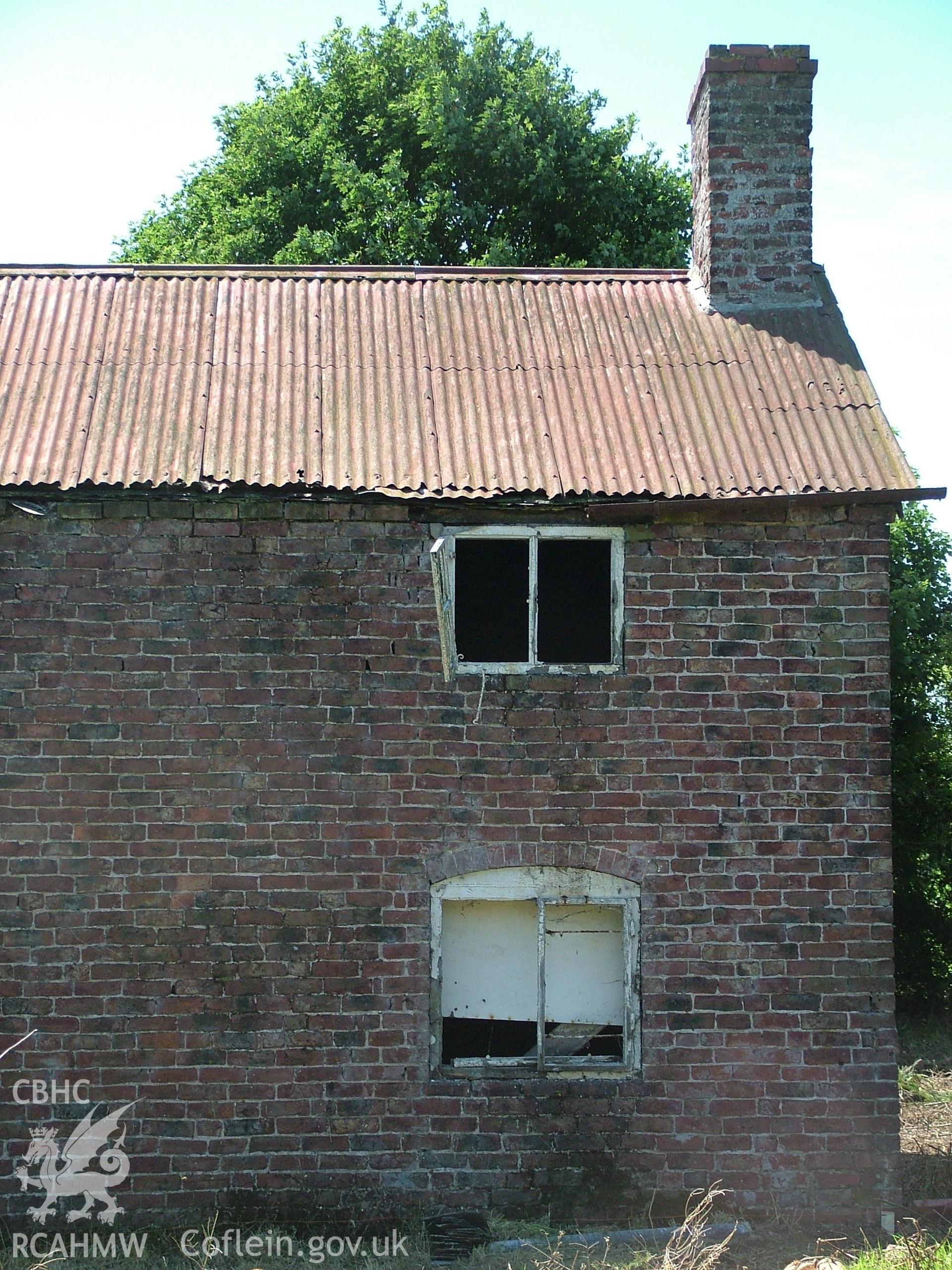 Colour digital photograph showing part of the exterior of Crab Mill, Ruabon.