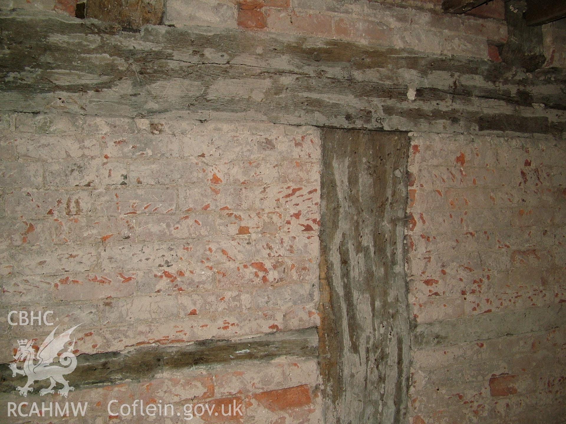 Colour digital photograph showing part of the interior of Crab Mill, Ruabon.