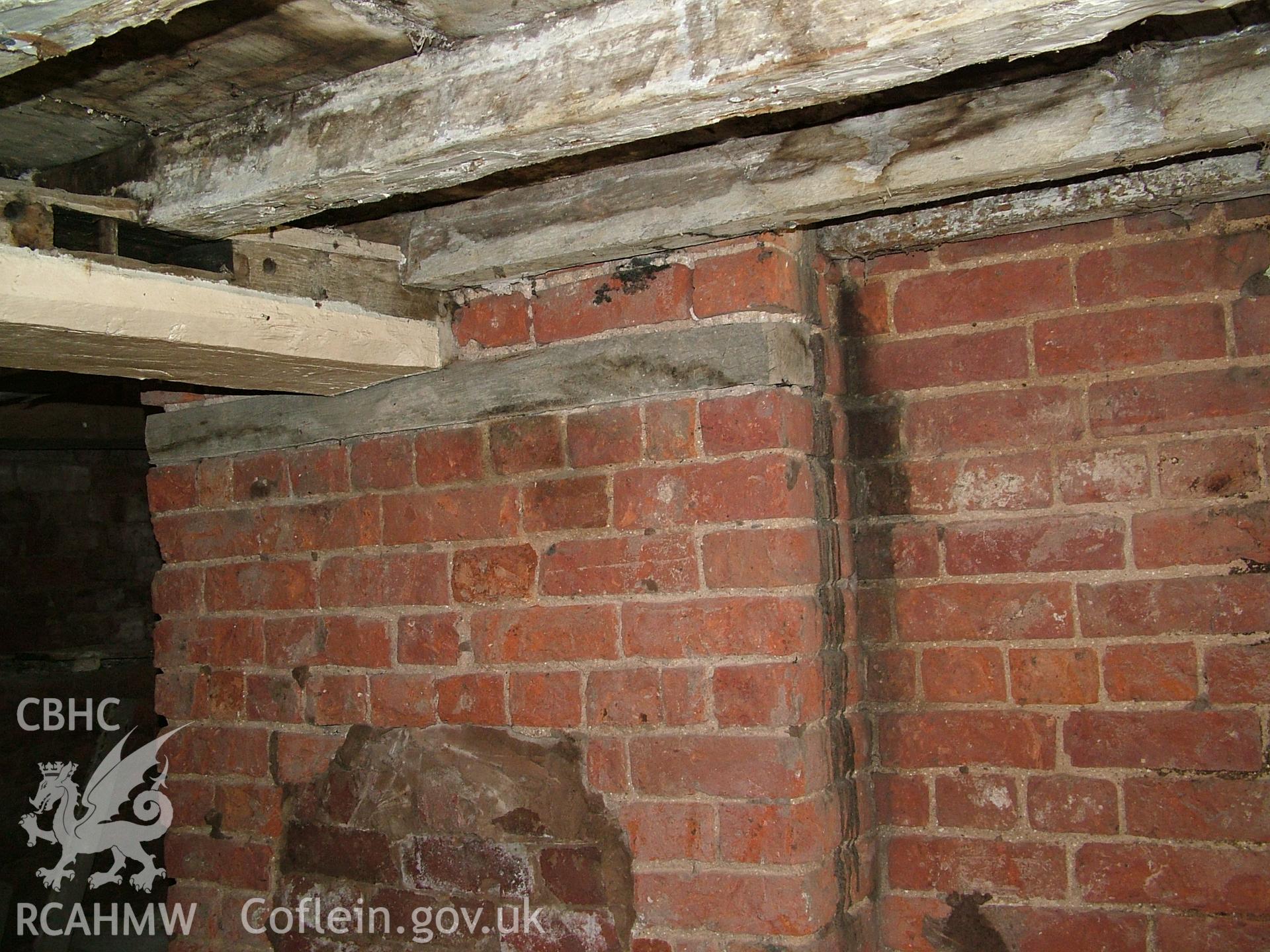 Colour digital photograph showing part of the interior of Crab Mill, Ruabon.