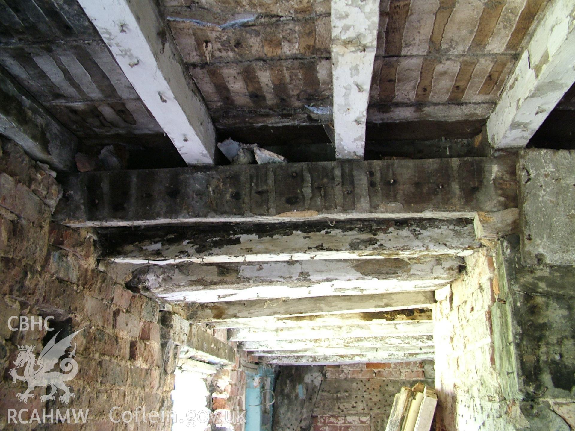 Colour digital photograph showing part of the interior of Crab Mill, Ruabon.