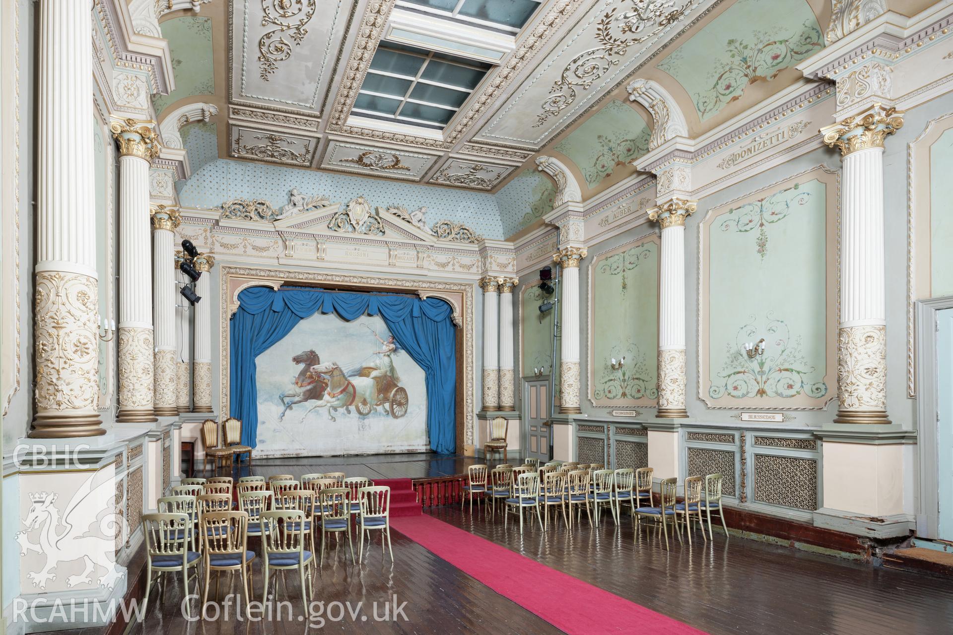 Interior of theatre from the south.