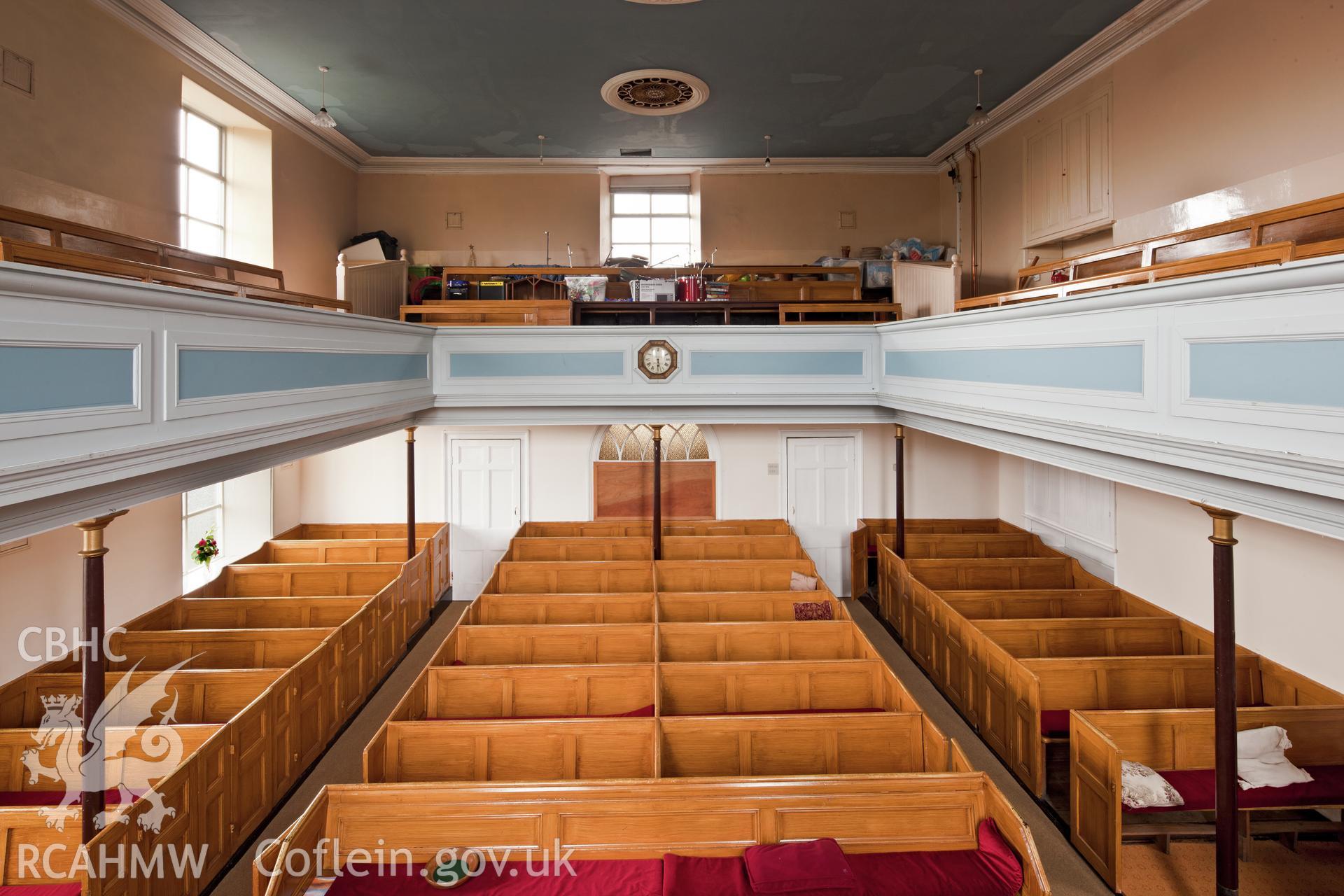 View of interior from the Sedd Fawr, looking south.