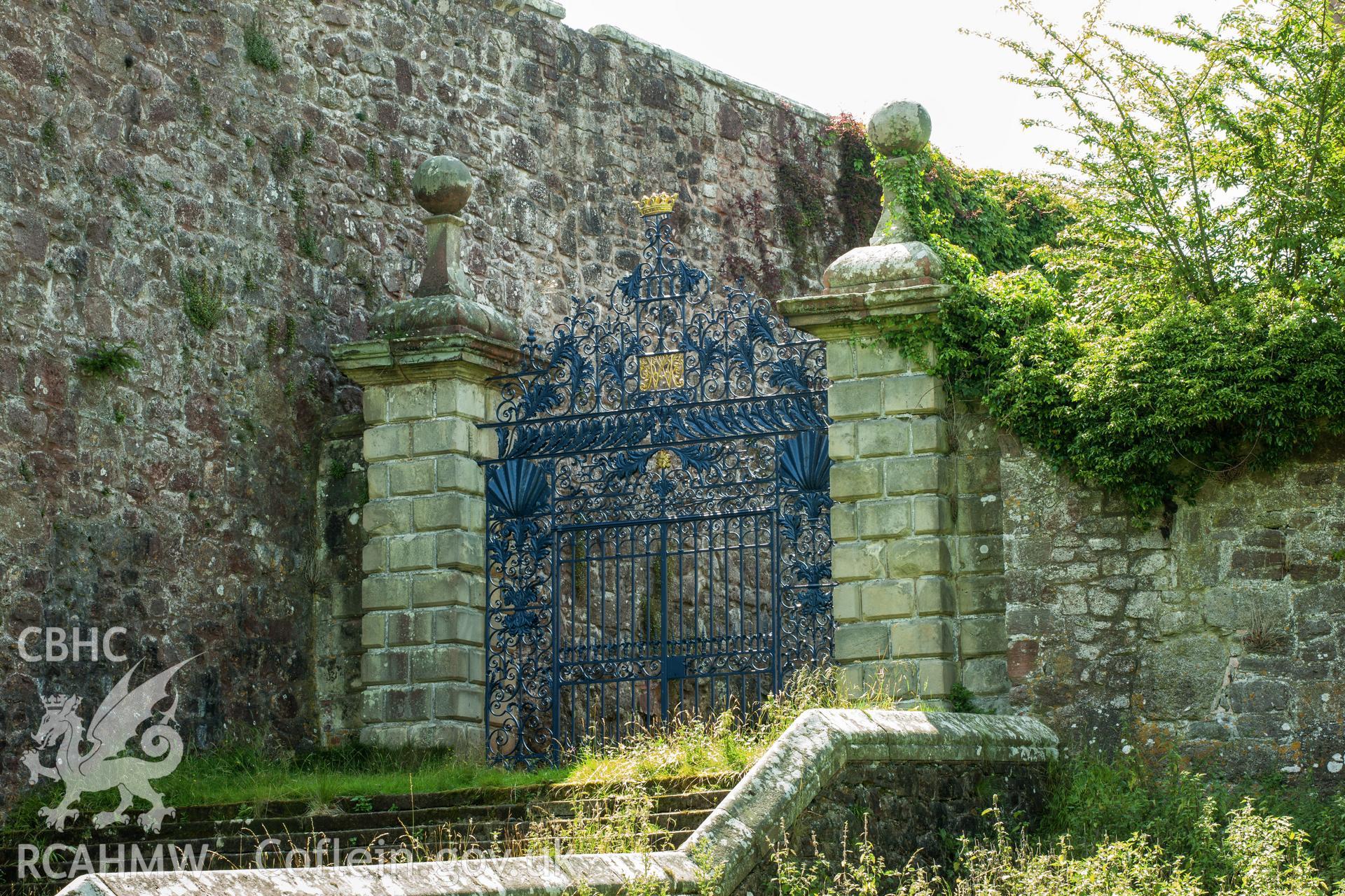 Powys Castle, northeast gate.