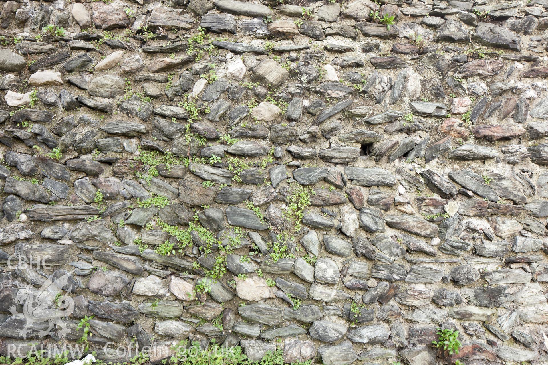 Detail of wall on the west wall.