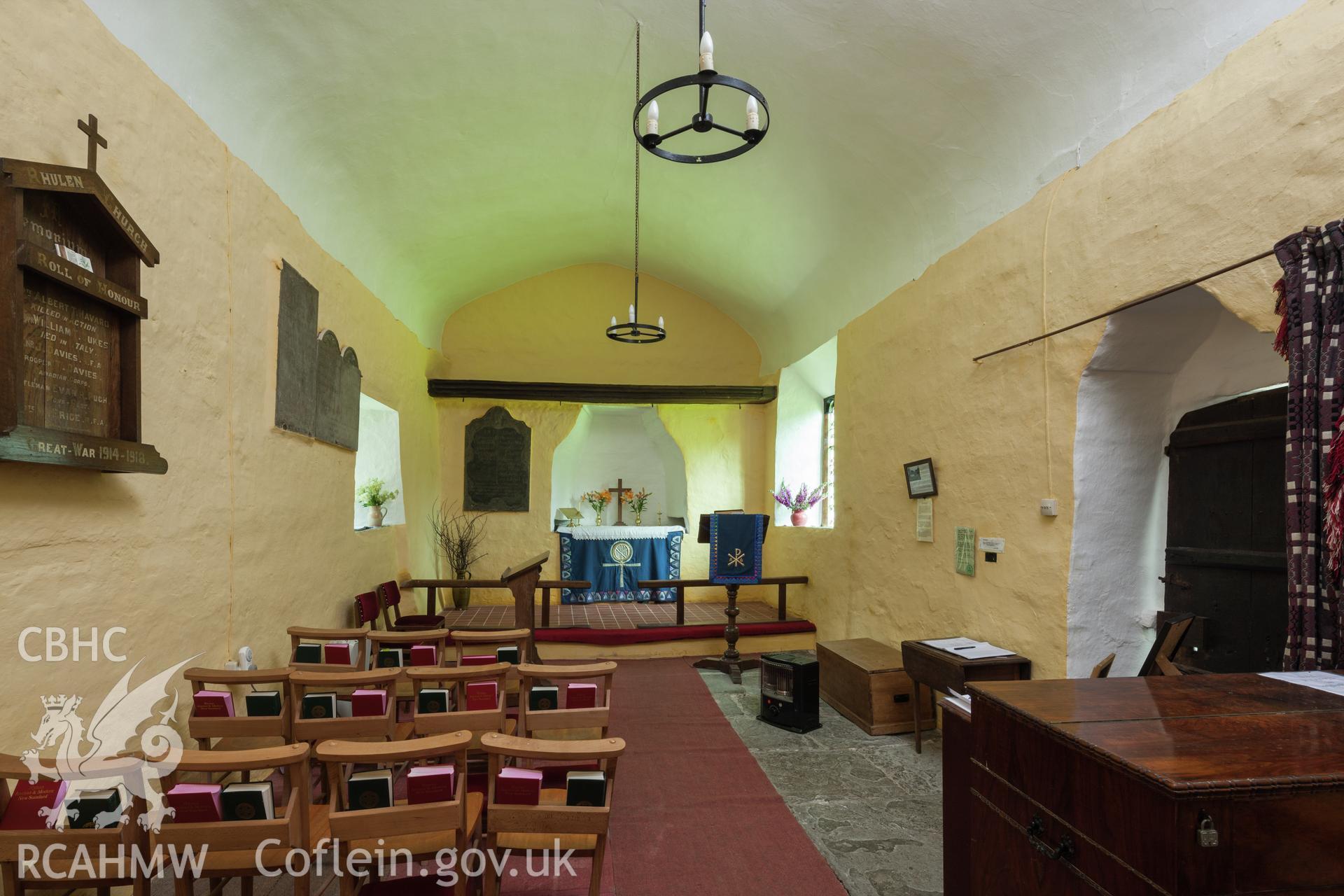 Interior from the west.