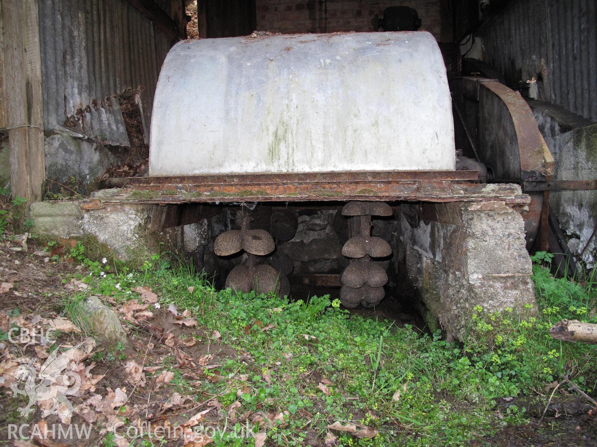 Pant-y-gynnau twin turbines from the east, taken by Brian Malaws on 18 April 2009.