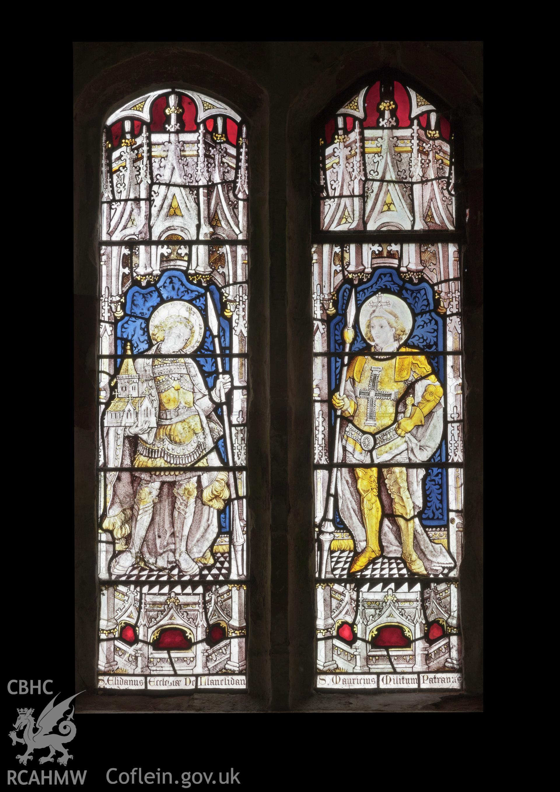 Stained glass windows.