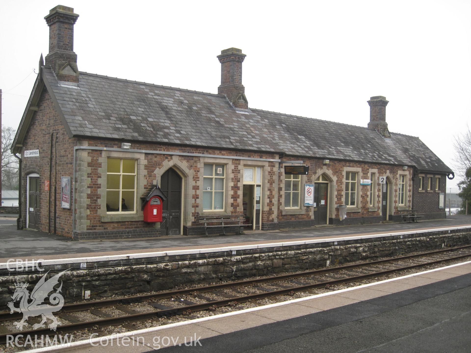 Up side building, Llandrindod Wells Railway Station, from the southeast.