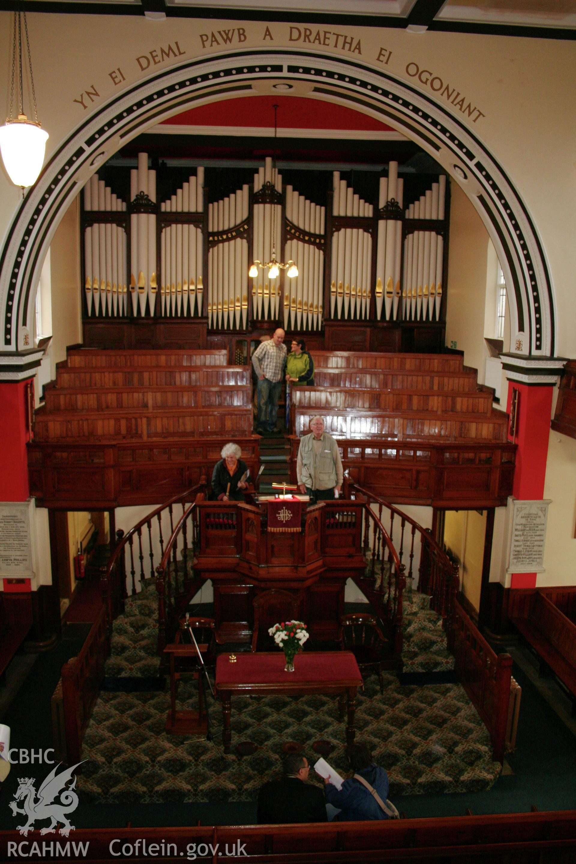 Interior, pulpit & organ