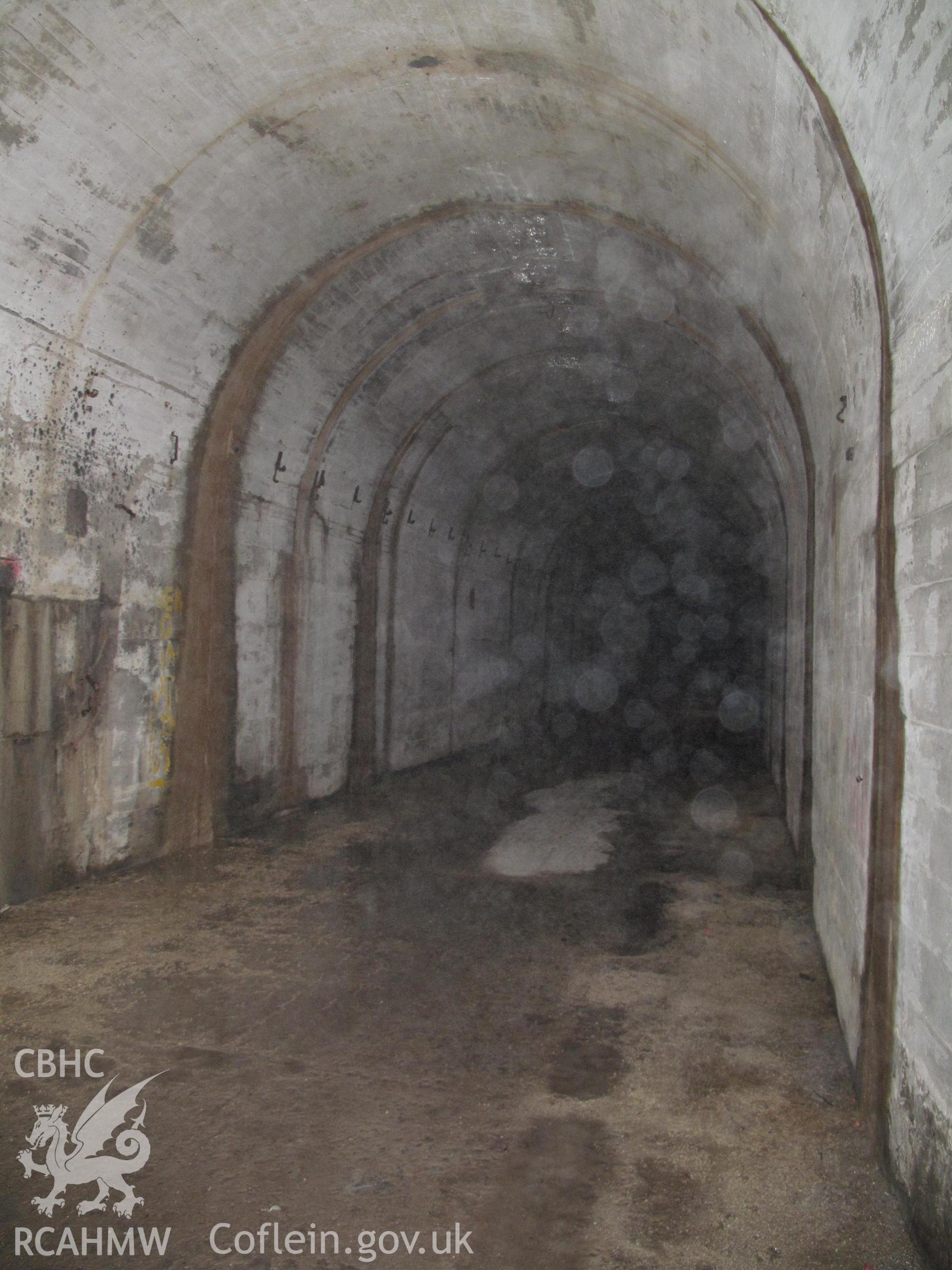 Storage tunnel E1, Valley Works, Rhydymwyn, taken by Brian Malaws on 29 April 2009.