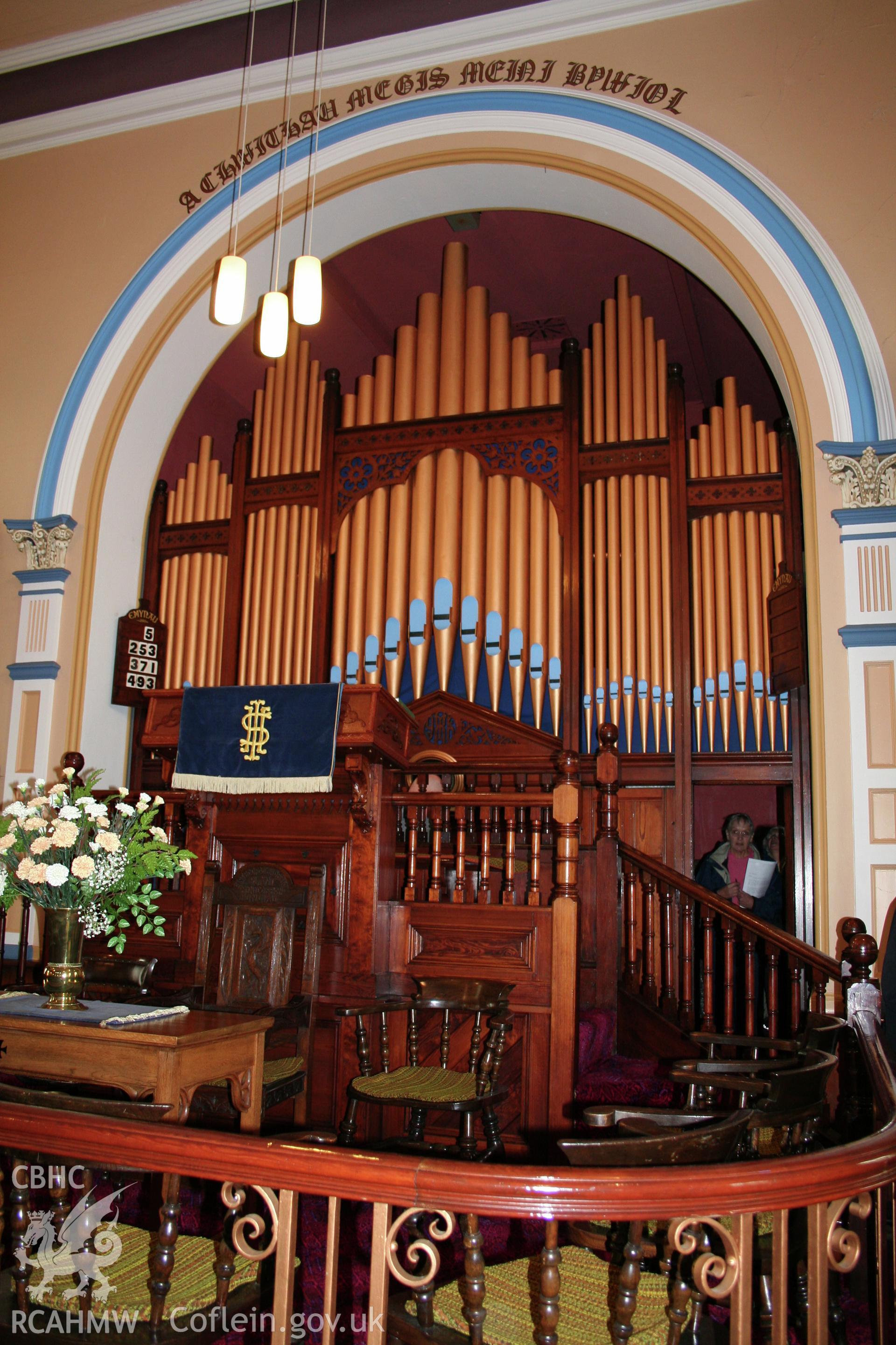 Internal, view of organ and pulpit