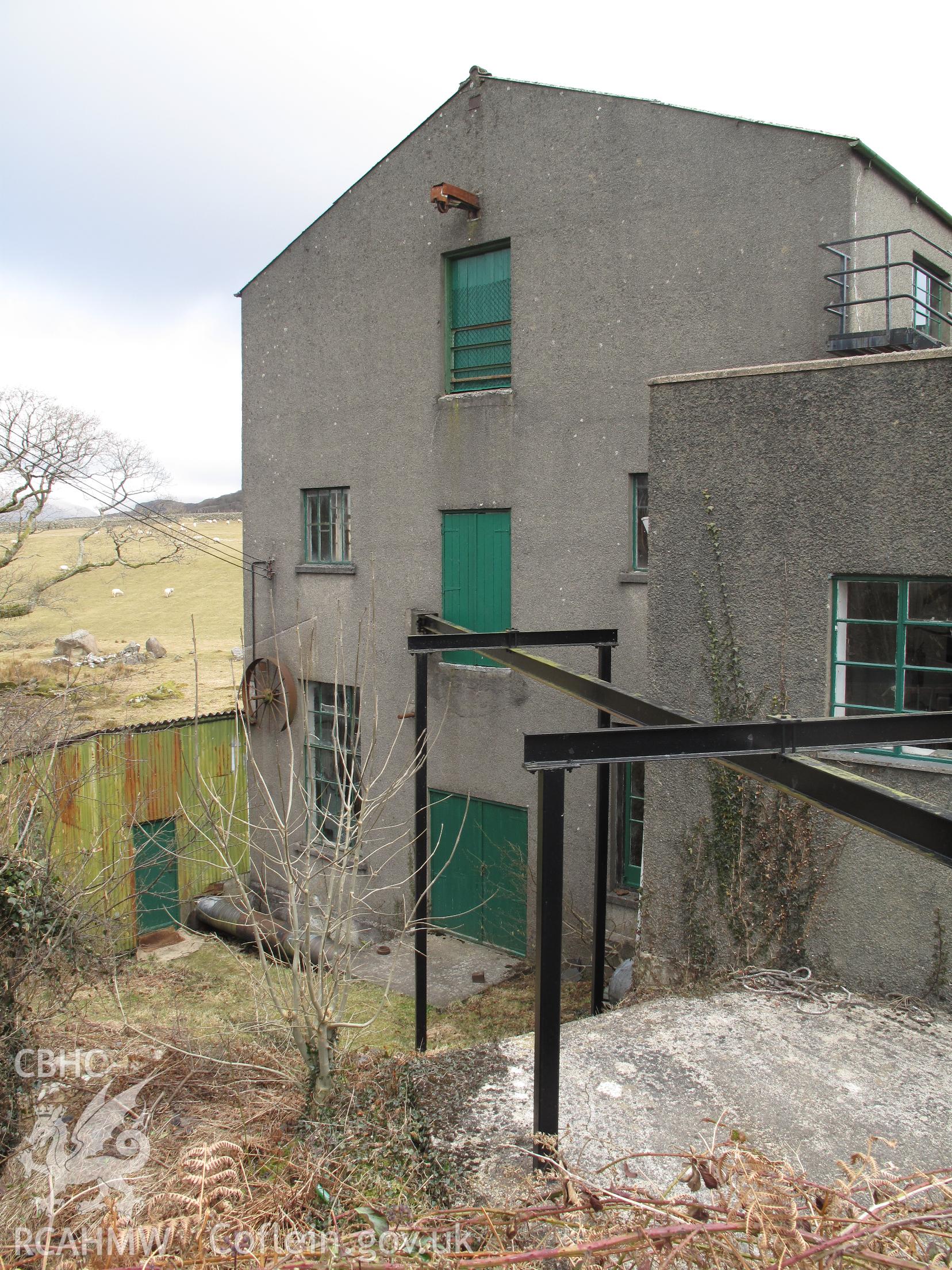 Brynkir Woollen Mill from the southwest, taken by Brian Malaws on 13 March 2010.