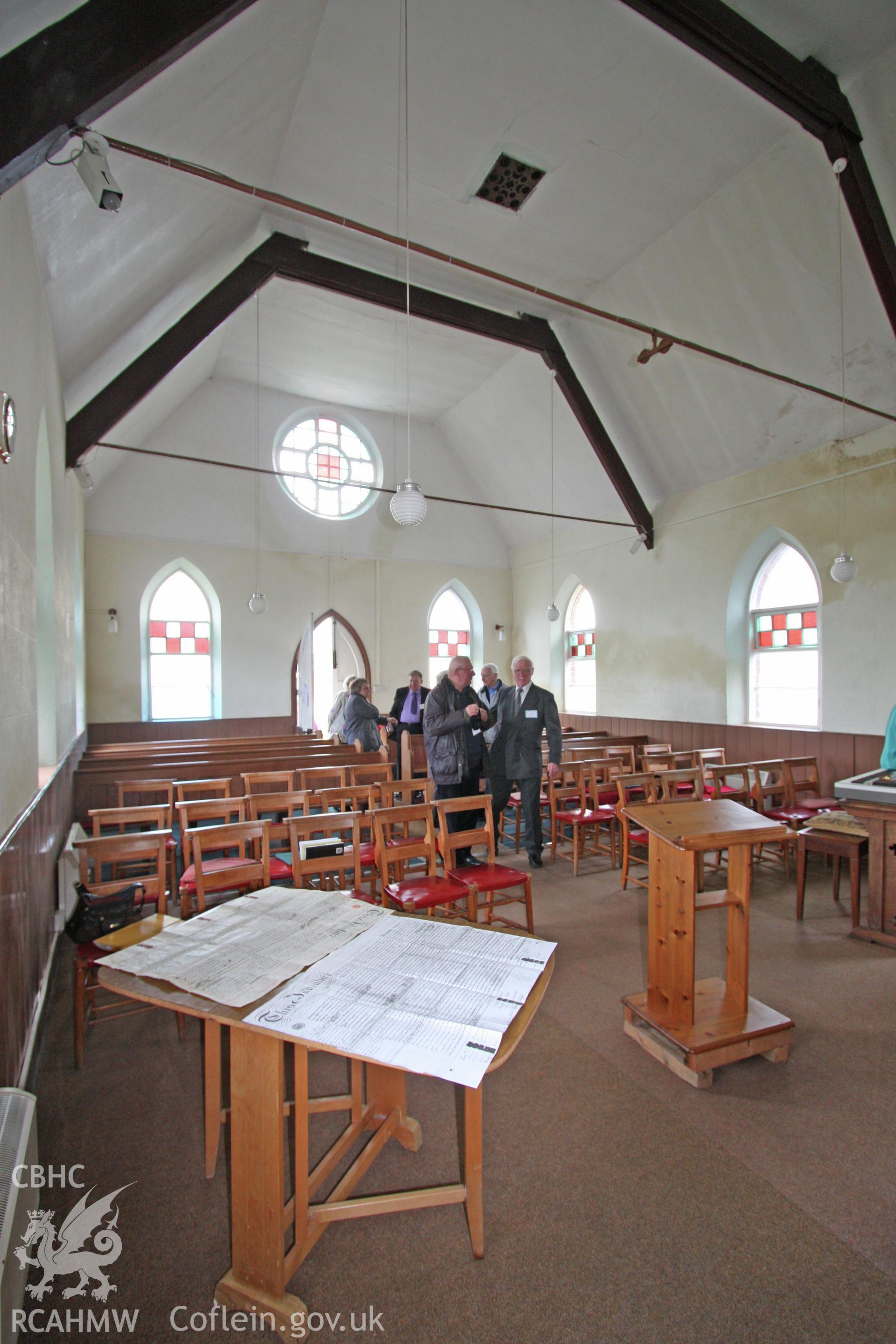 Interior, view towards entrance, from pulpit