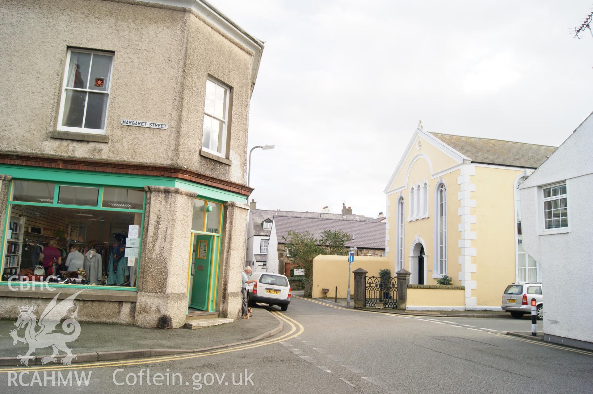 Capel Seion looking south from Margaret Street