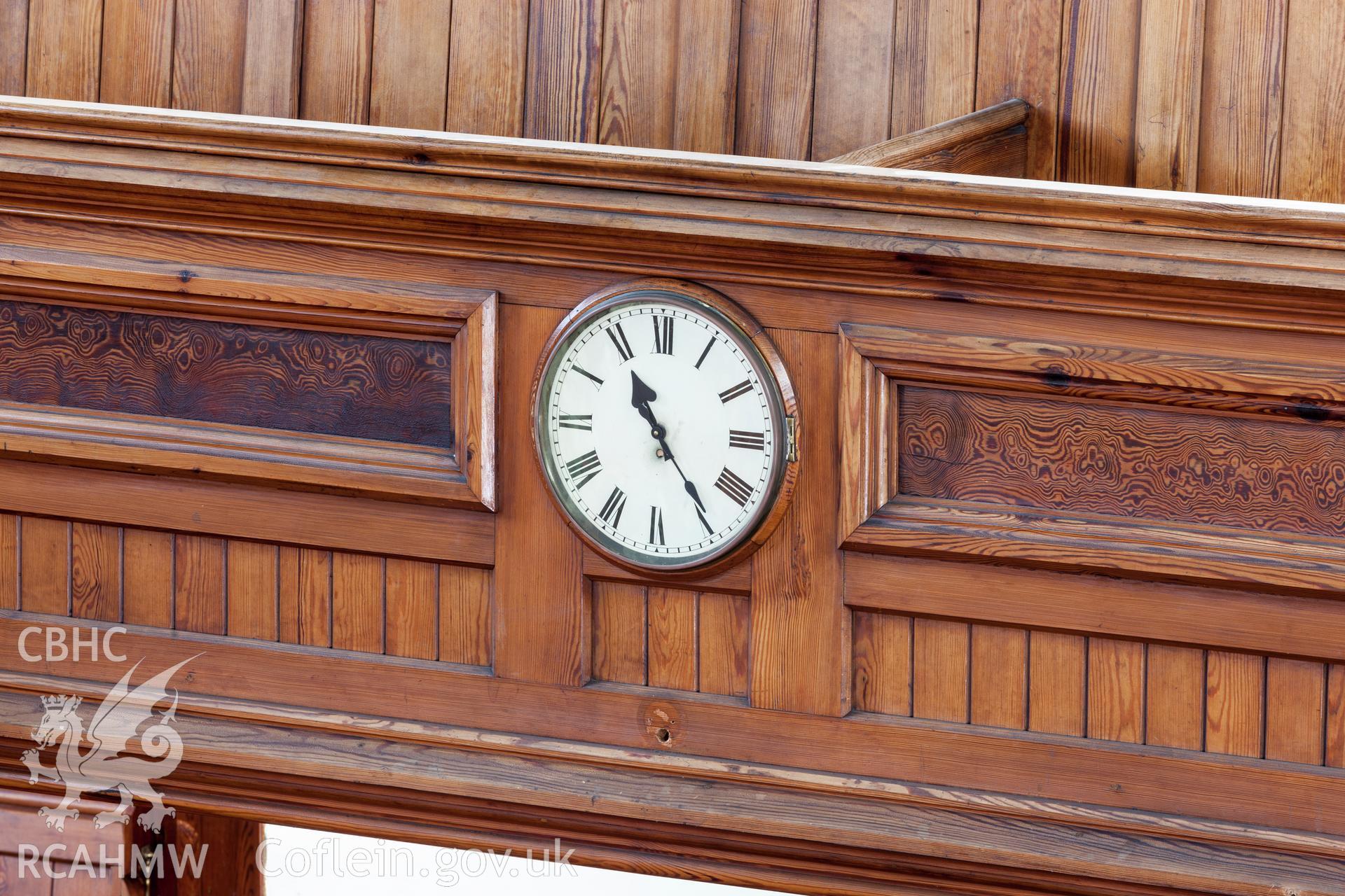 Detail of clock on gallery