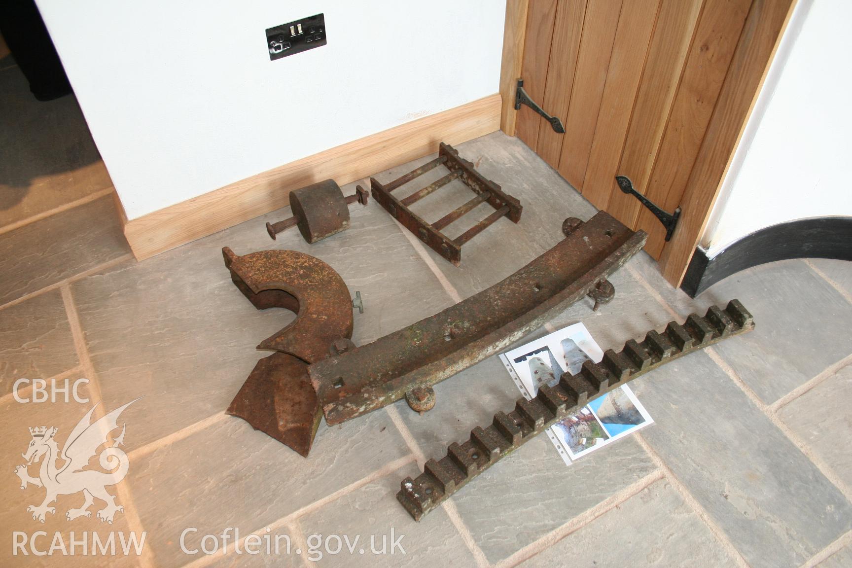 Iron finds at Llancayo Windmill, taken by Brian Malaws on 18 October 2008.