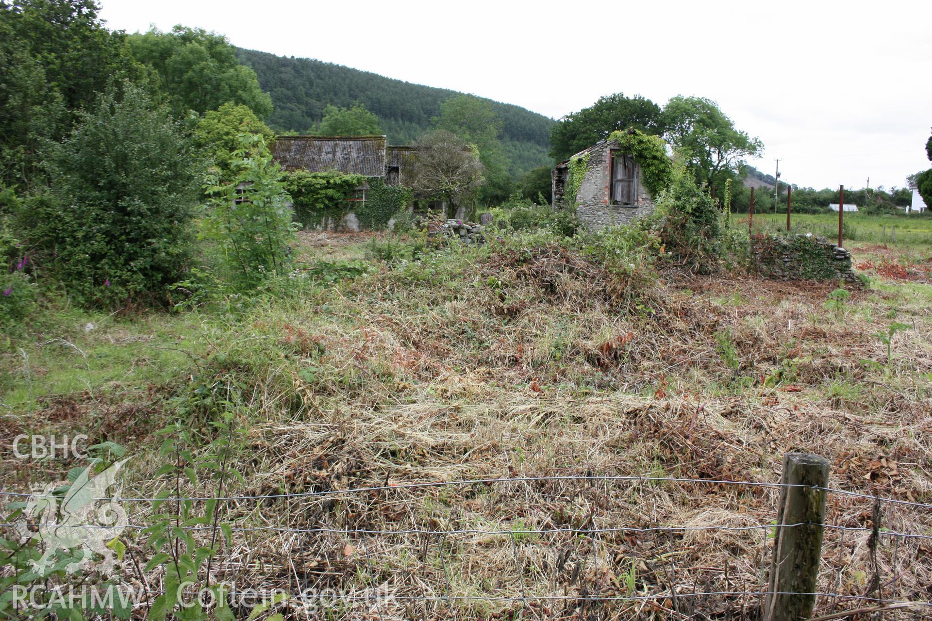 Pengeulan. View from east of cow-house and pig-sty to right.