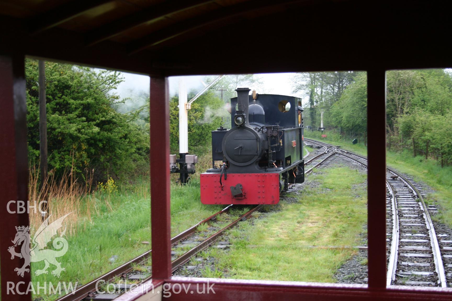 Bagnall locomotive 'Gelert', Welsh Highland Heritage Railway, taken by Brian Malaws on 04 May 2008.