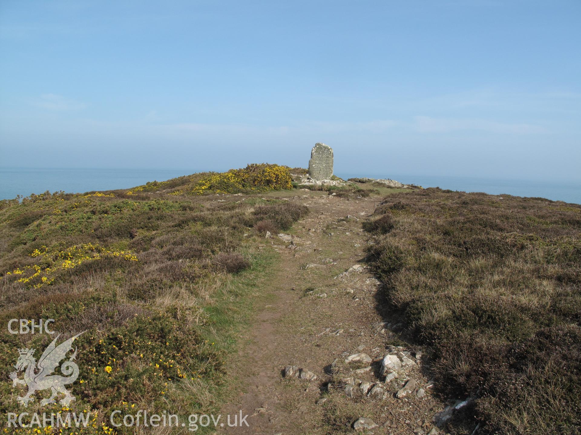 View of Carreg Goffa from the south.
