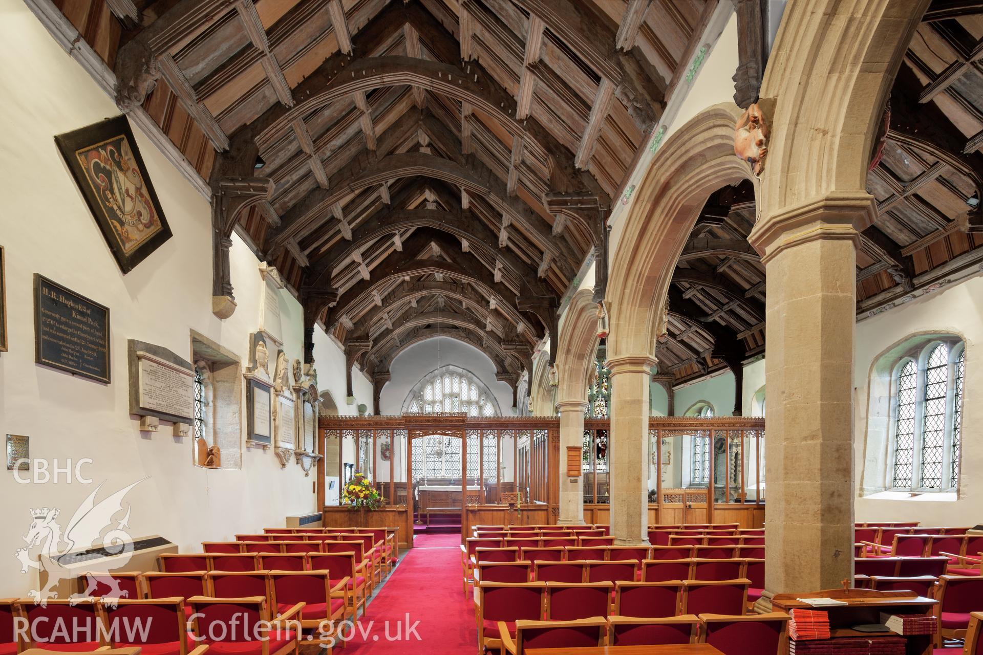 View of north aisle from the west southwest.