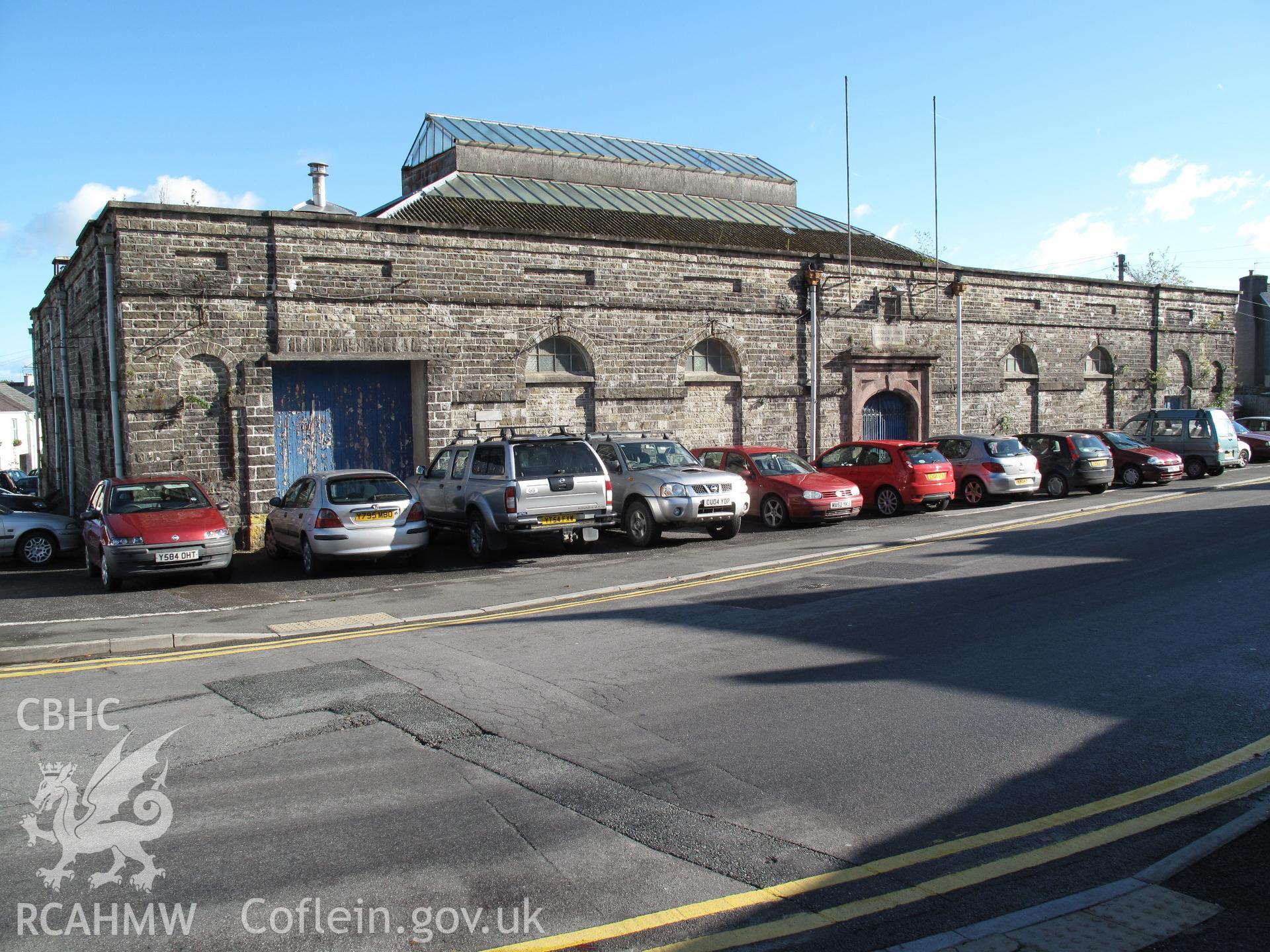 Provisions Market, Llandeilo, from the southwest, taken by Brian Malaws on 20 October 2010.