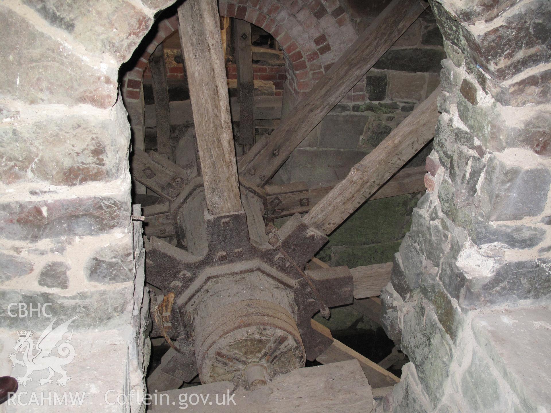 Waterwheel at Pontysgawrhyd Mill, taken by Hilary Malaws on 17 October 2009.