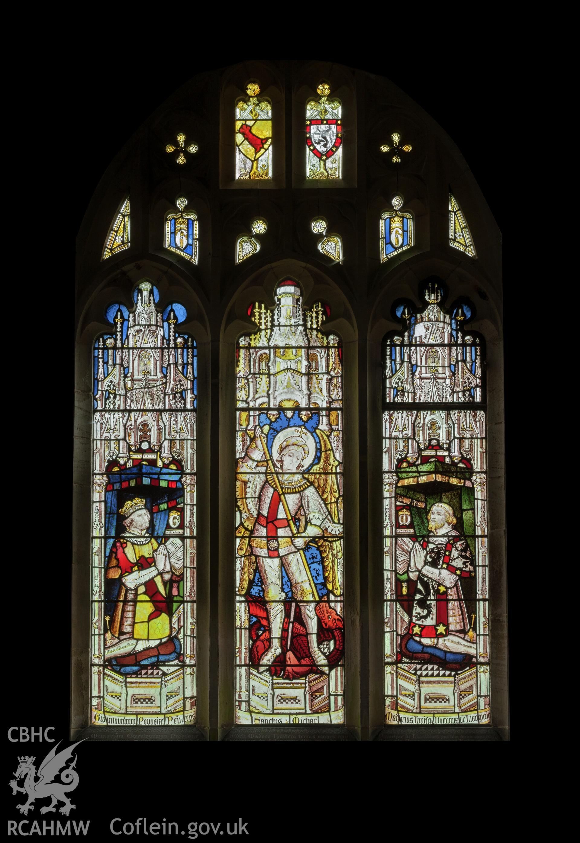 Stained glass windows.