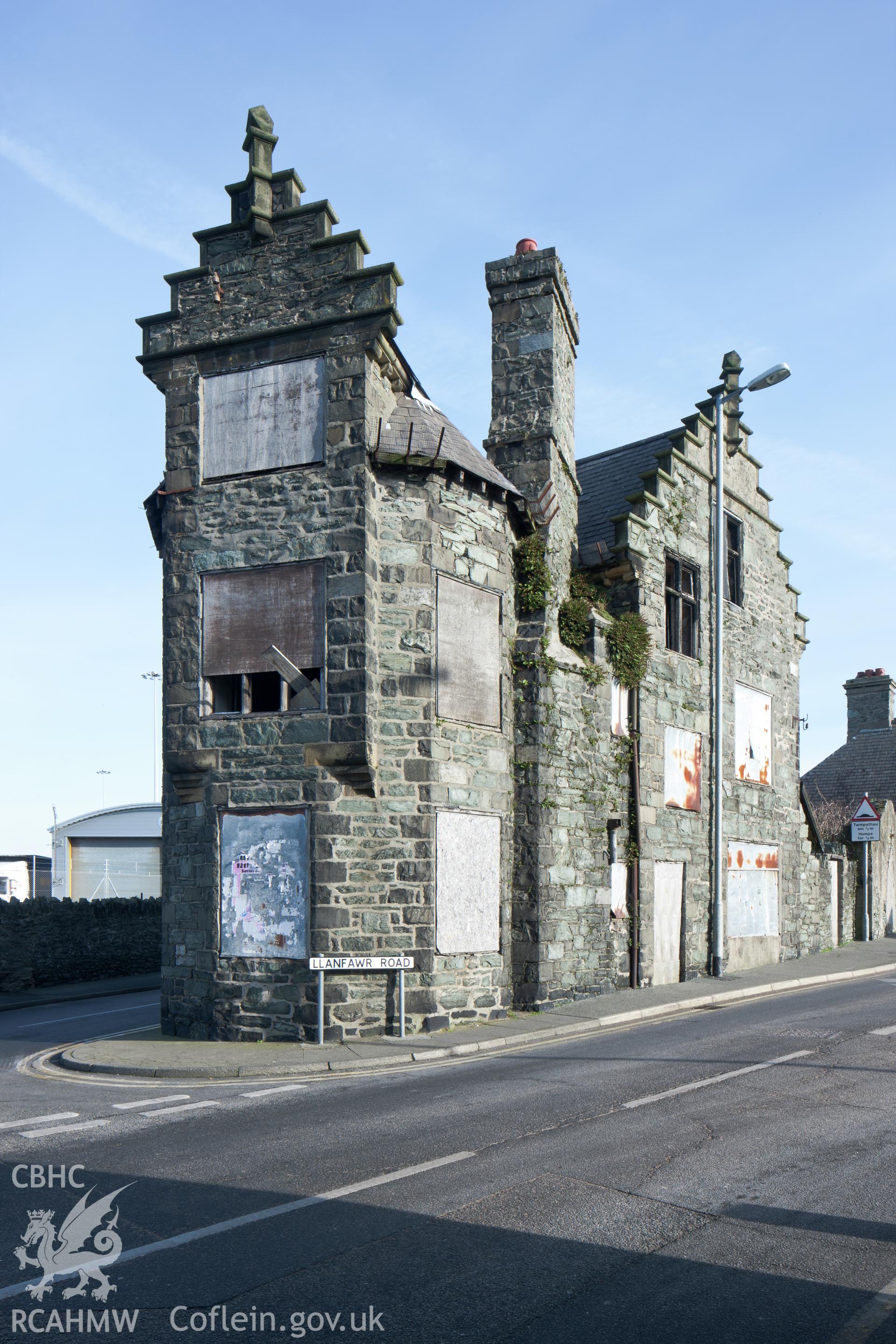 View from the south southwest.