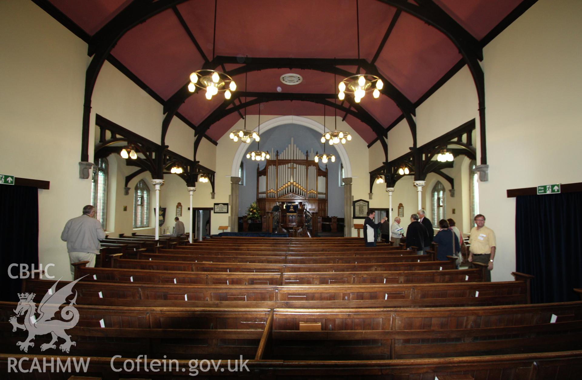 Interior, view towards pulpit & organ