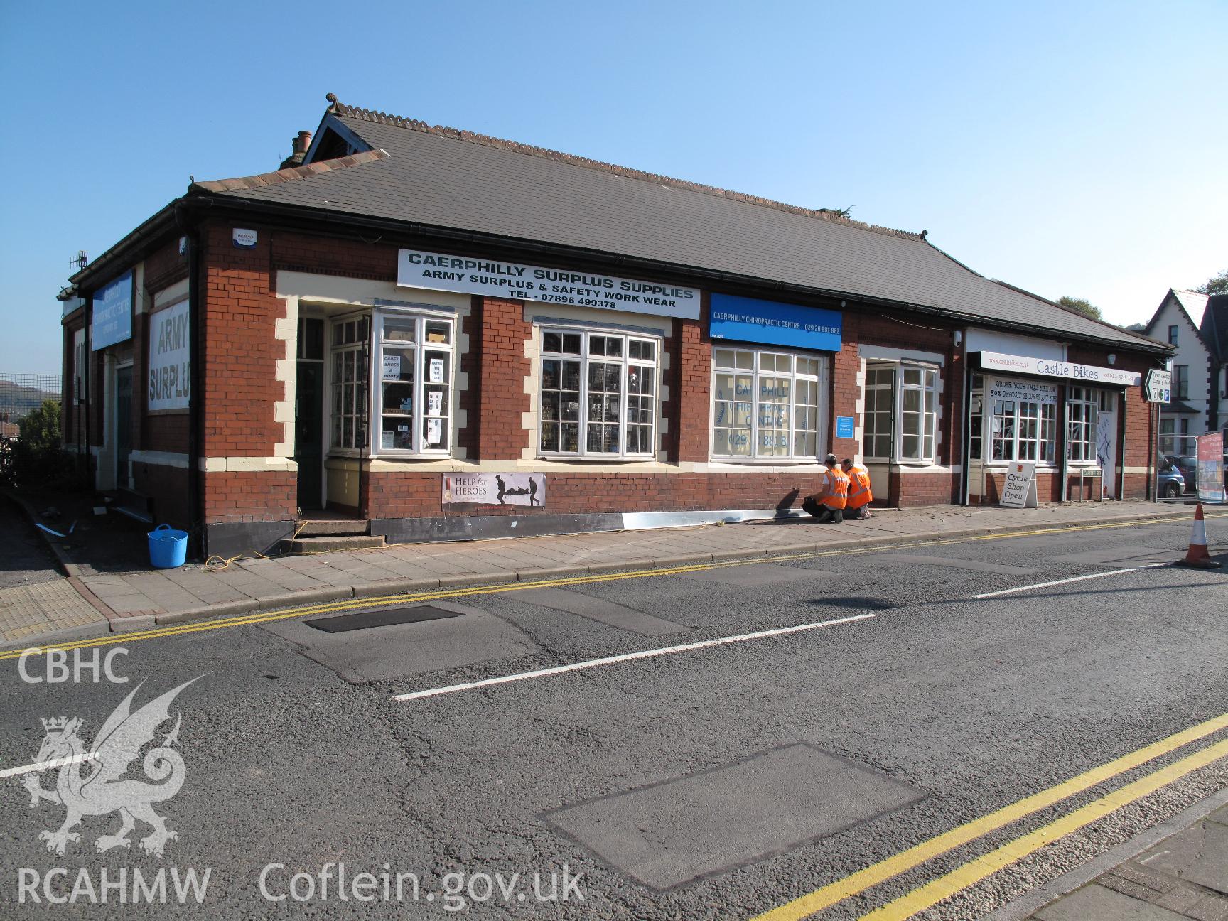 1913 Booking Office at Caerphilly Railway Station from the west.