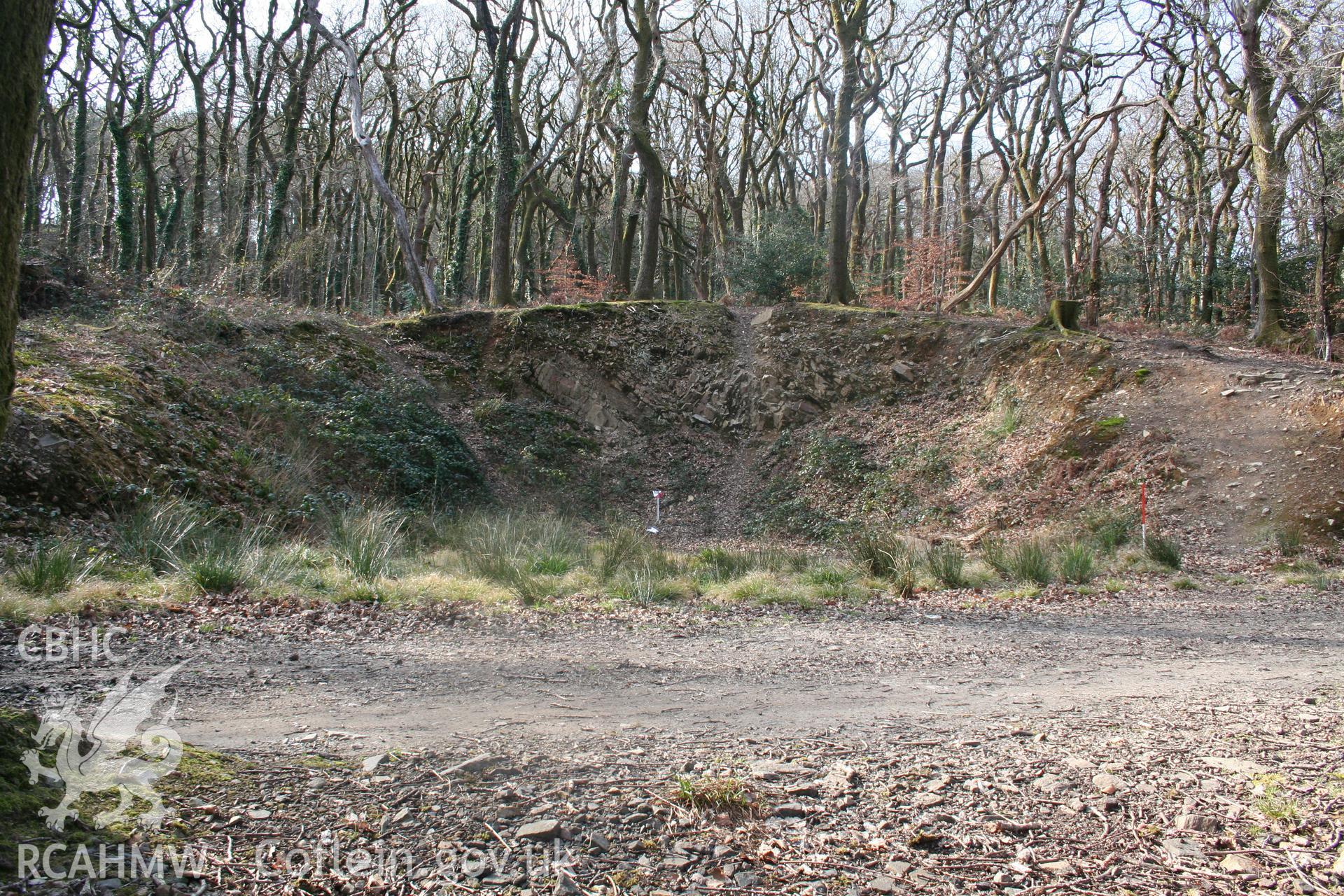 View of quarry from the east.