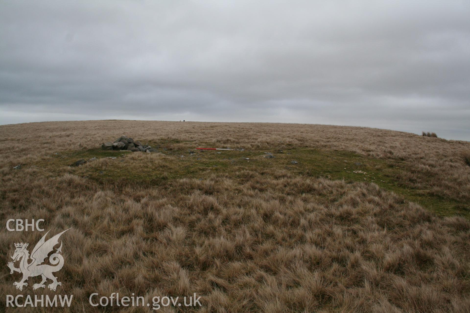 Cairn seen from the south-west; 1m scale.