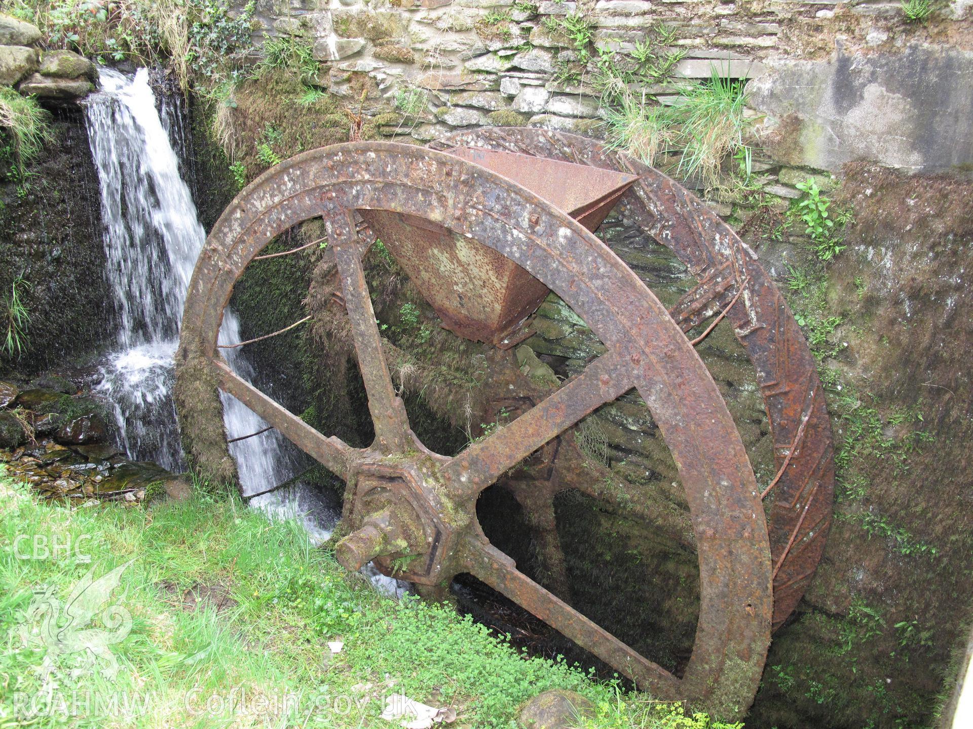 Waterwheel at Felin Dyrch.
