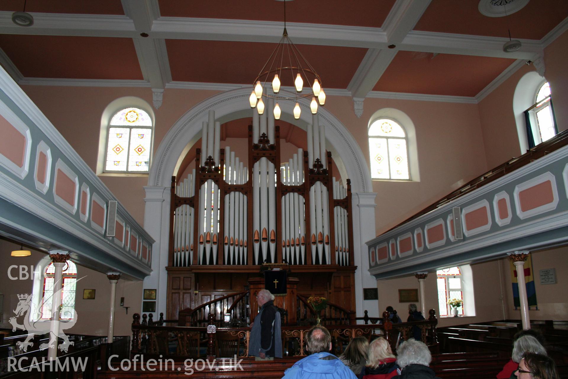 Interior, view towards organ & pulpit