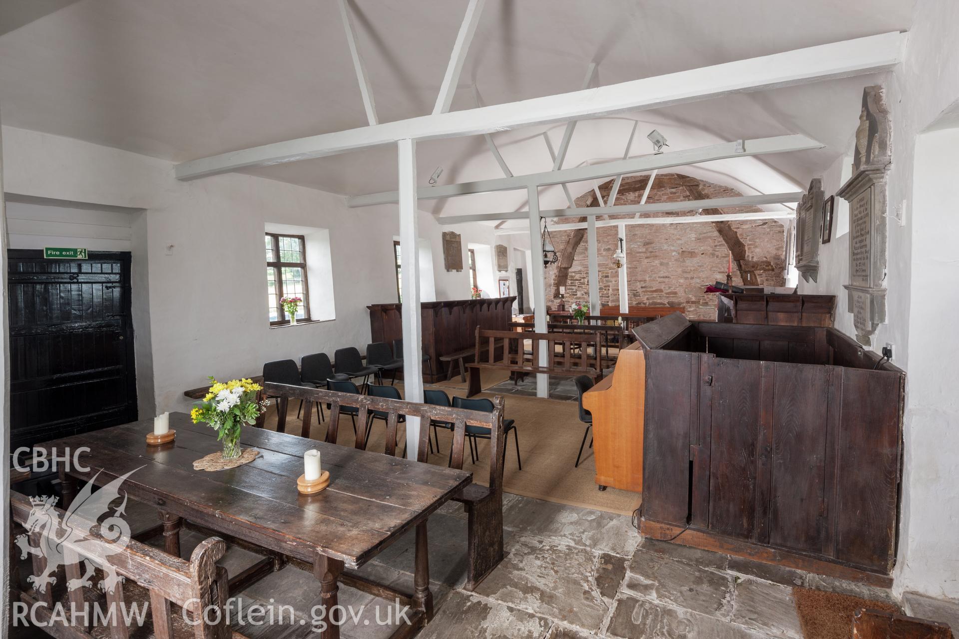 Interior looking west.