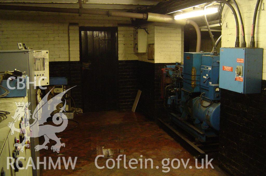 Tower Colliery winder: emergency generator set, taken by Brian Malaws on 14 January 2008.