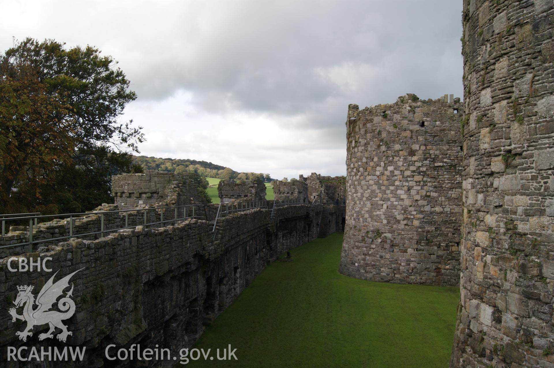 Beaumaris Castle, between inner and outer walls